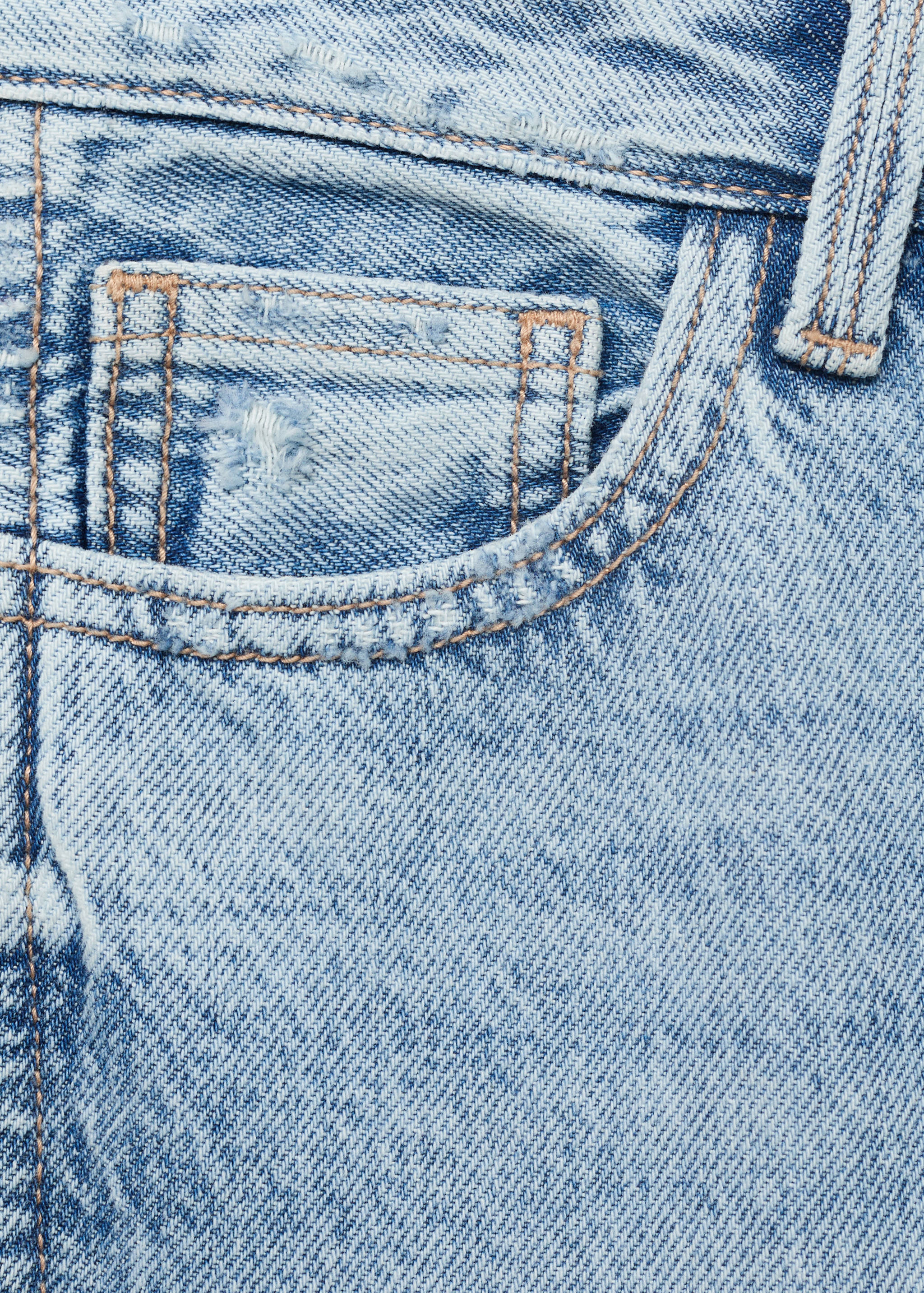 Calças de ganga de cintura baixa wideleg - Pormenor do artigo 0