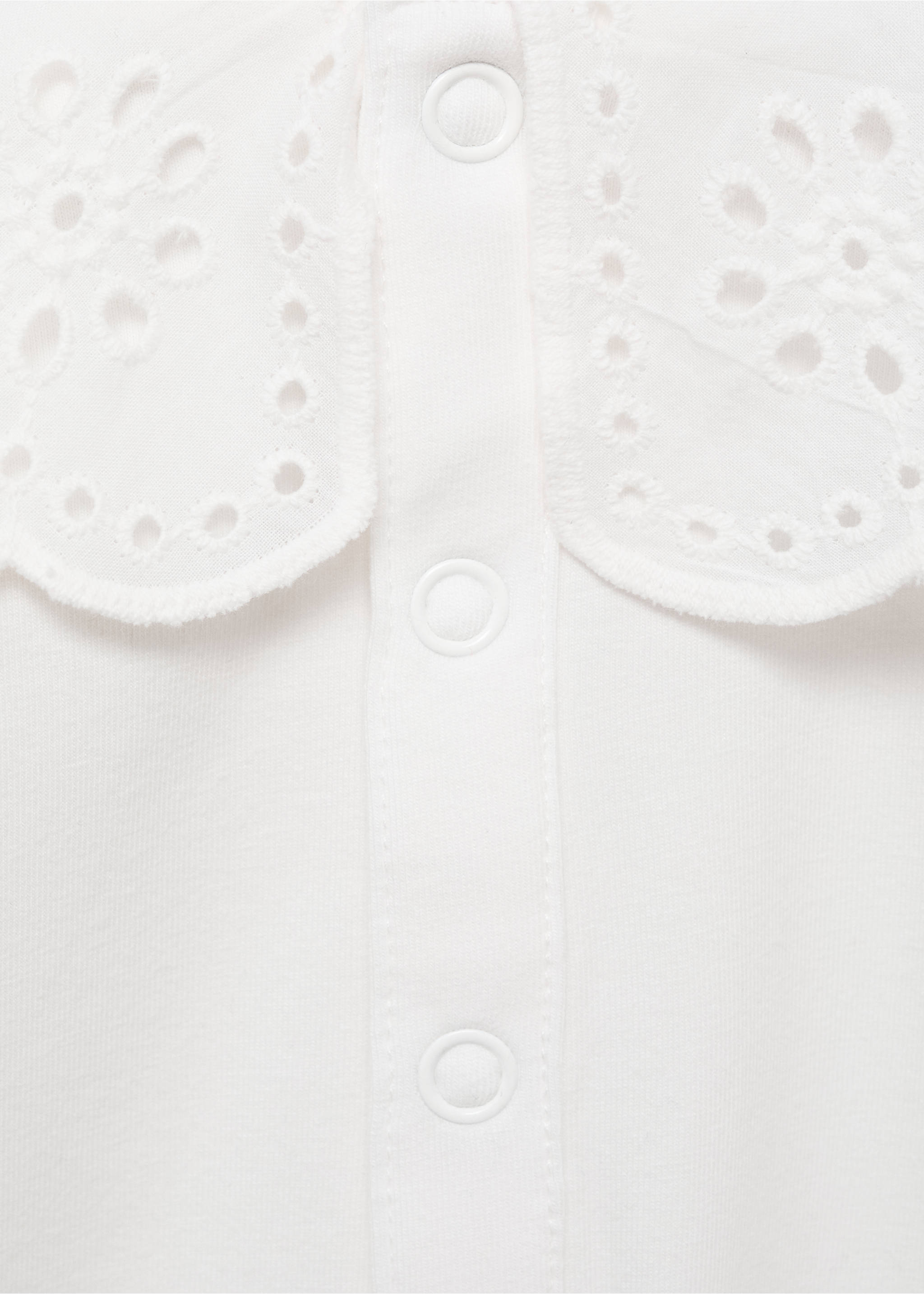 Body cuello babydoll bordado - Detalle del artículo 0, Blanco roto. Ref: 17001257-00.