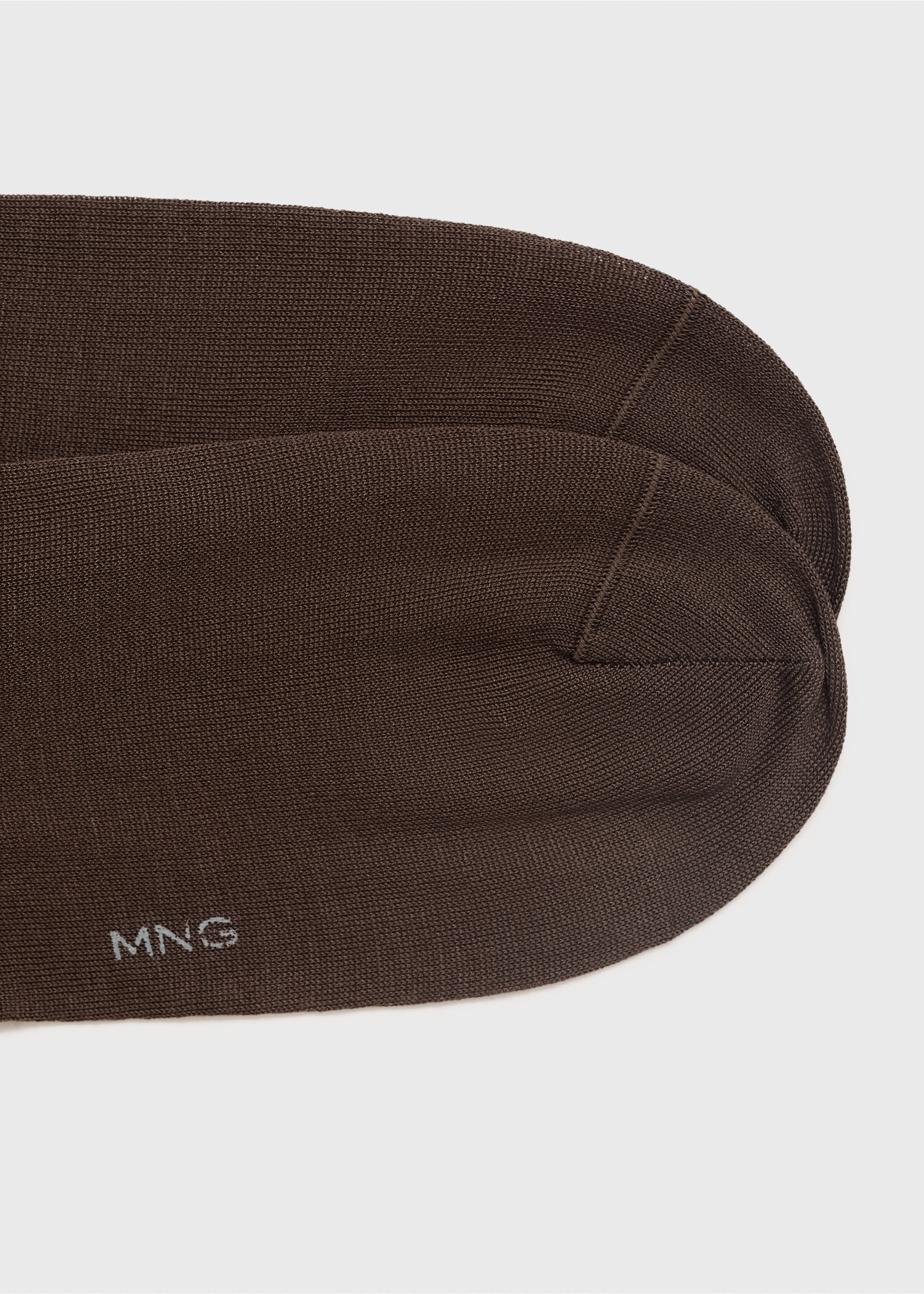 Pack 2 calcetines algodón largos - Reverso del artículo, Marrón. Ref: 17001267-00.