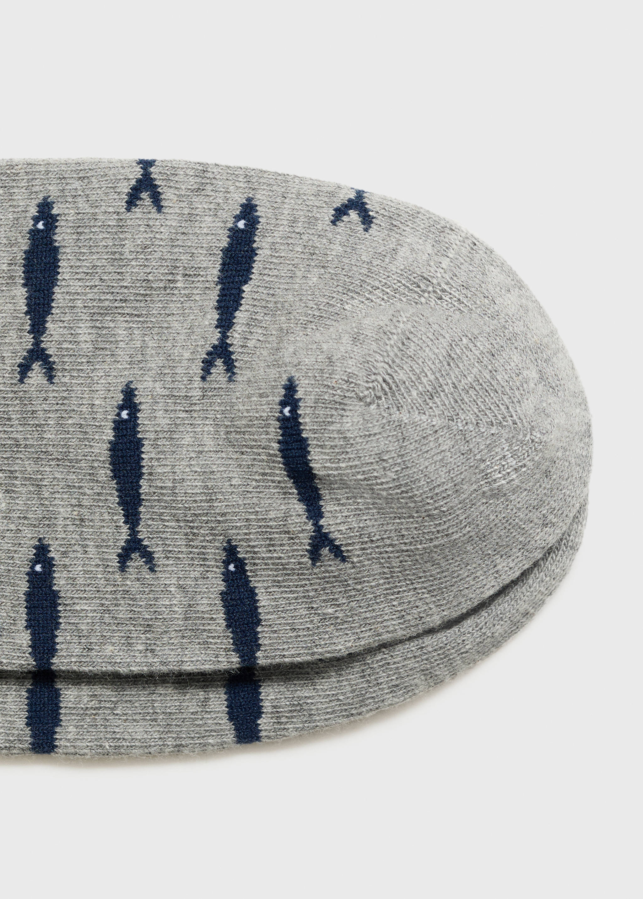 Fish-print cotton socks - Details of the article 8
