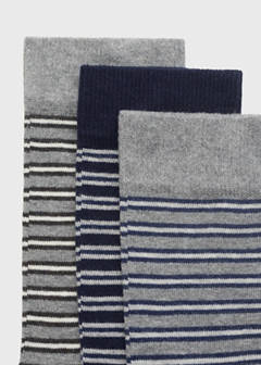 3 pack mixed socks — Navy 2
