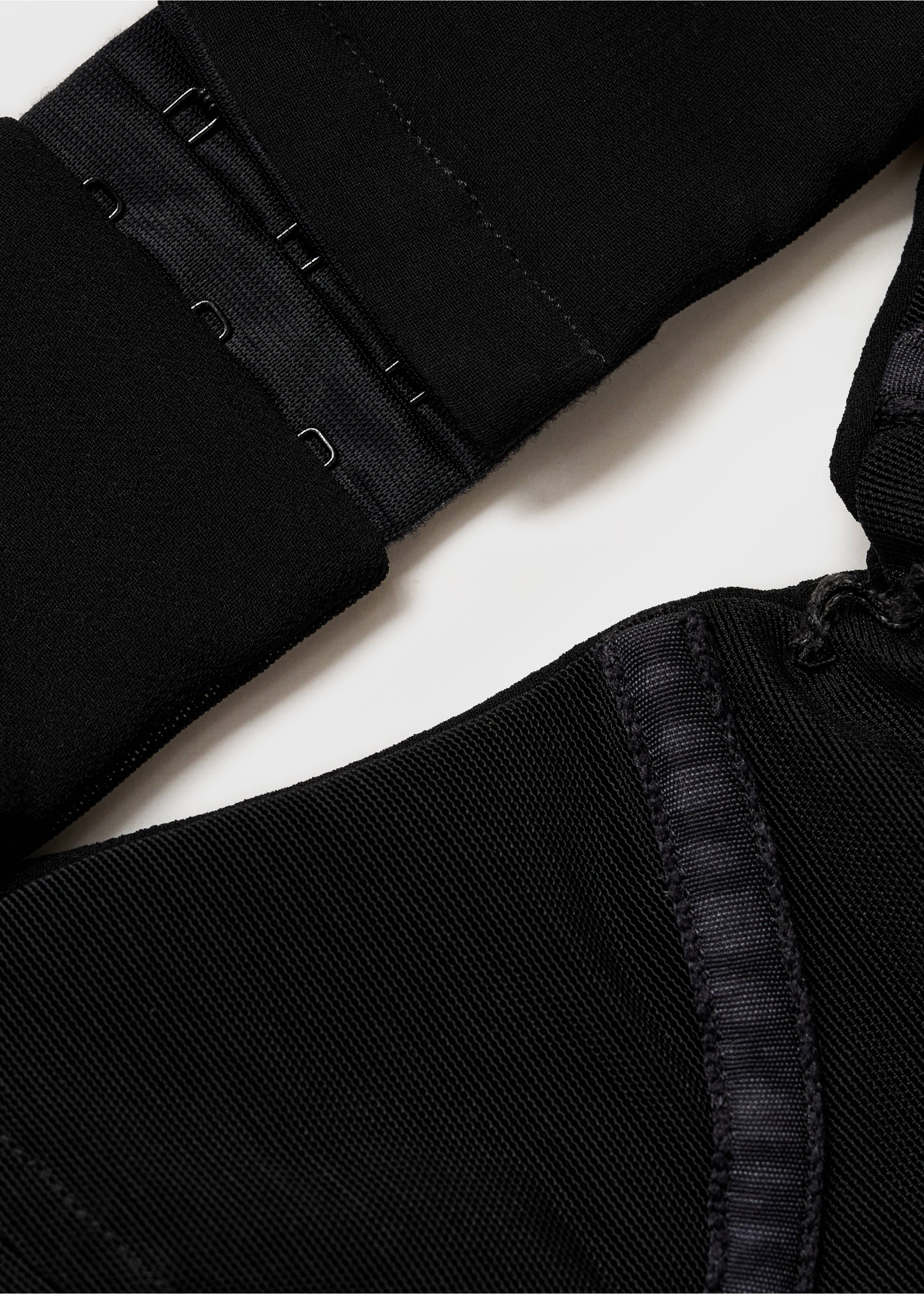 Dress with asymmetrical hem and cut-out - Details of the article 0, Black. Ref: 17001274-00.