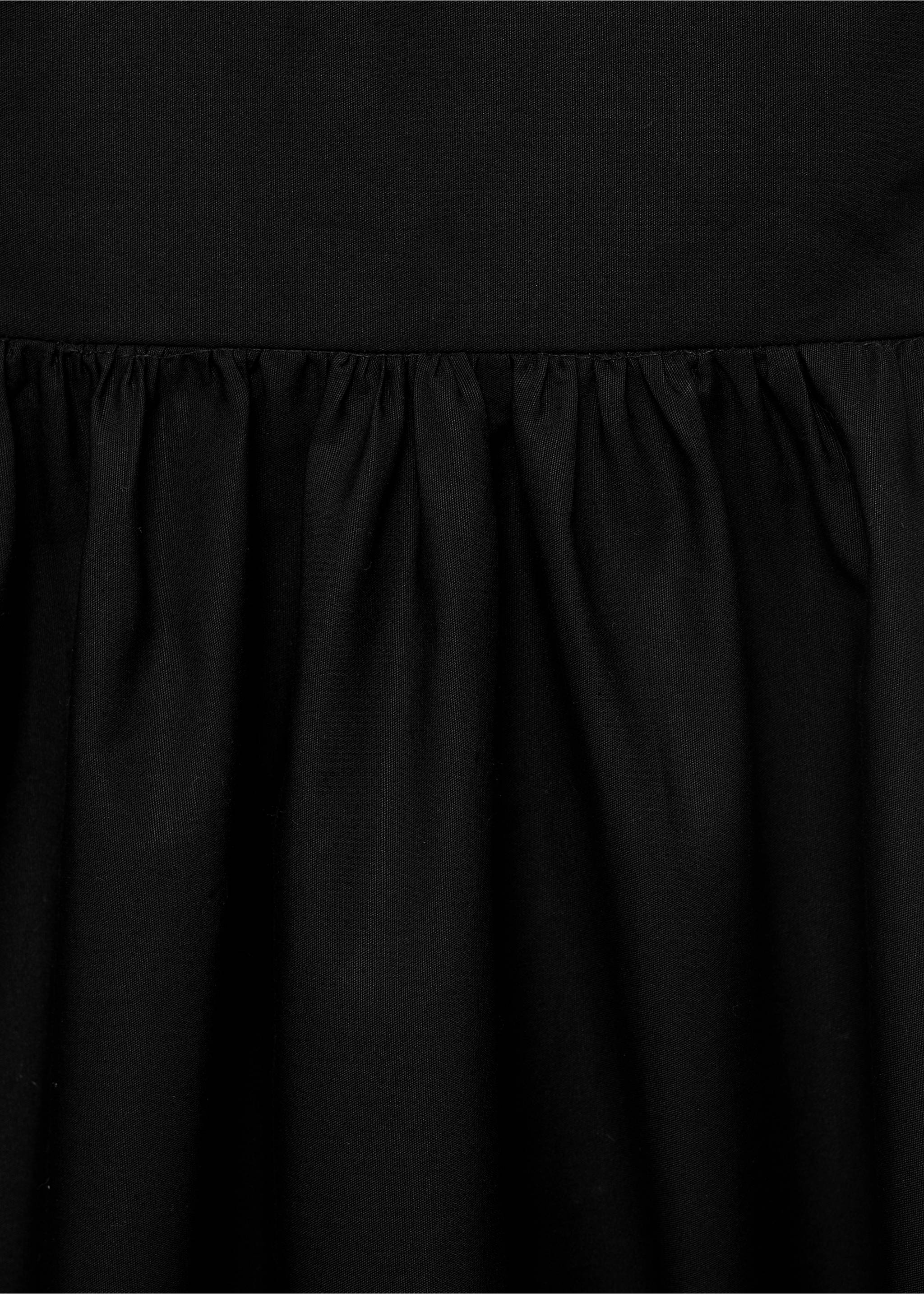 Halter dress with crossed back - Details of the article 0, Black. Ref: 17001276-00.