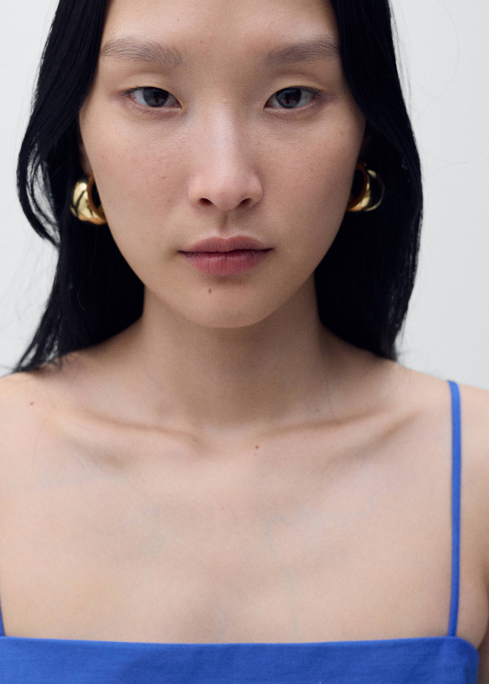 Φόρεμα από βαμβάκι σε γραμμή A-line. - Λεπτομέρεια του προϊόντος 1