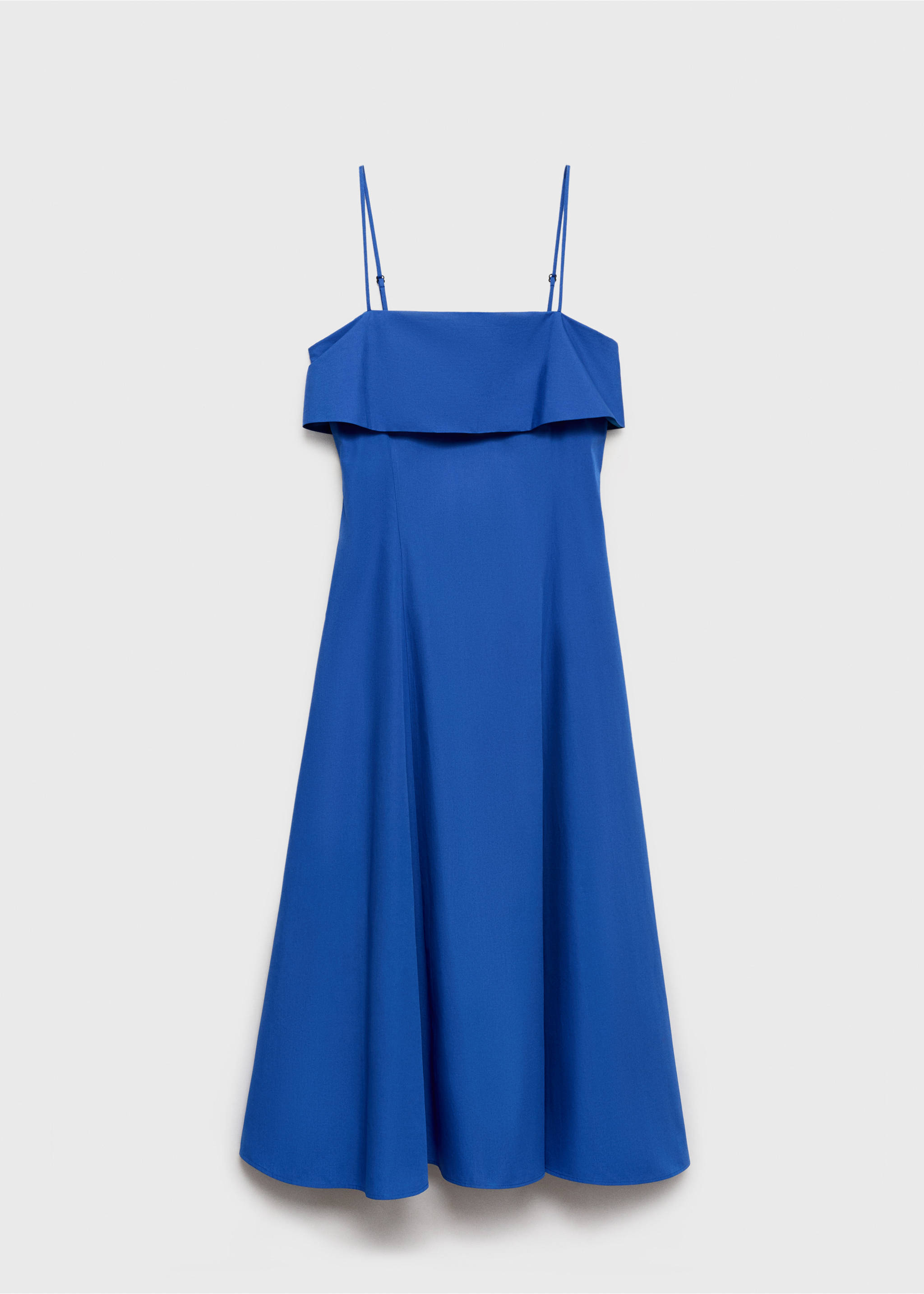 Flared cotton dress - Article without model, Blue. Ref: 17001277-00.
