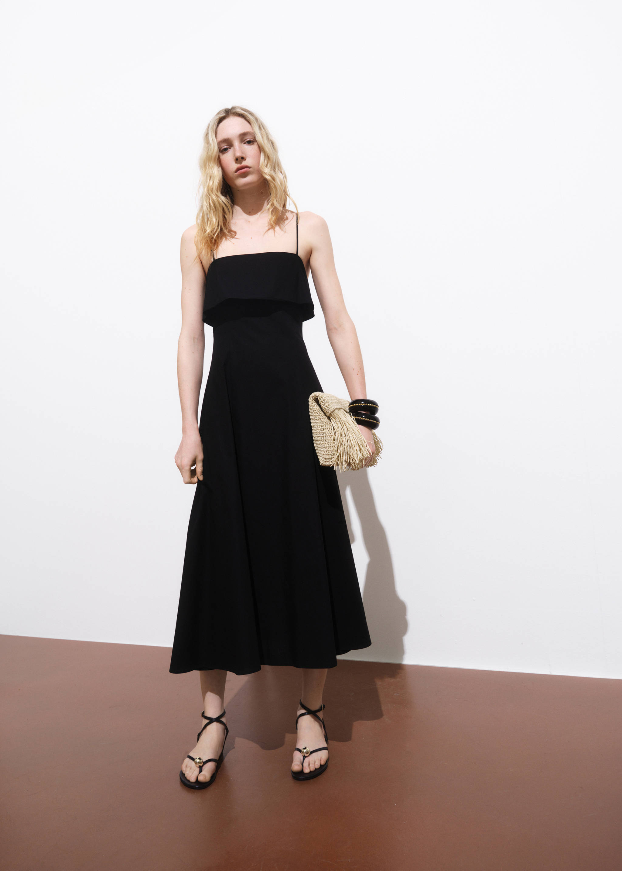 Flared cotton dress - General plane