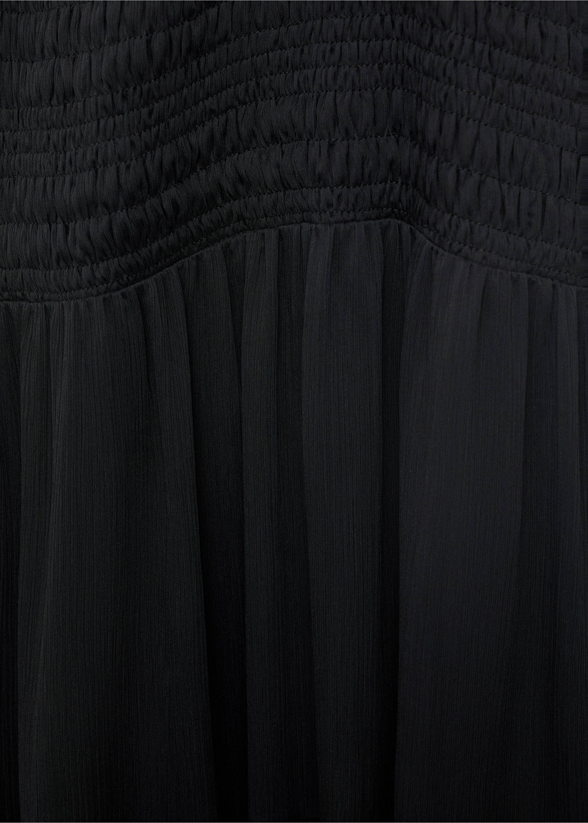 Ruffled maxi dress - Details of the article 8, Black. Ref: 17001279-00.