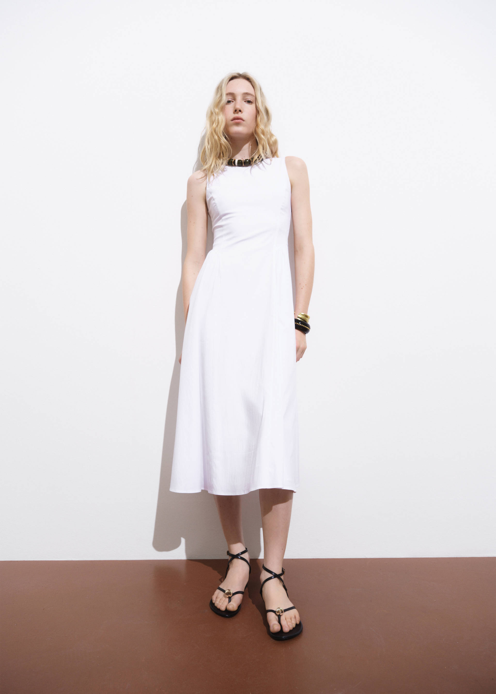 Flared midi-dress - General plane