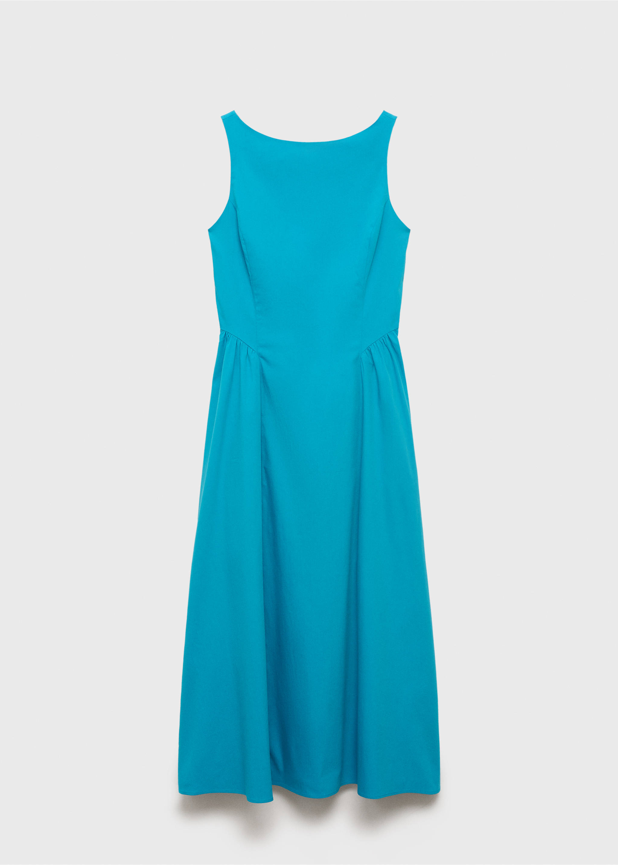 Flared midi-dress - Article without model, Blue. Ref: 17001283-00.