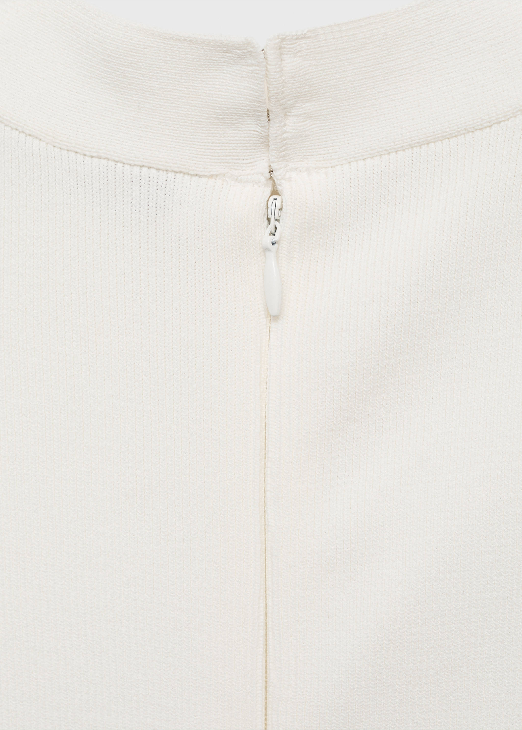 Combined long dress - Details of the article 7, White. Ref: 17001285-00.