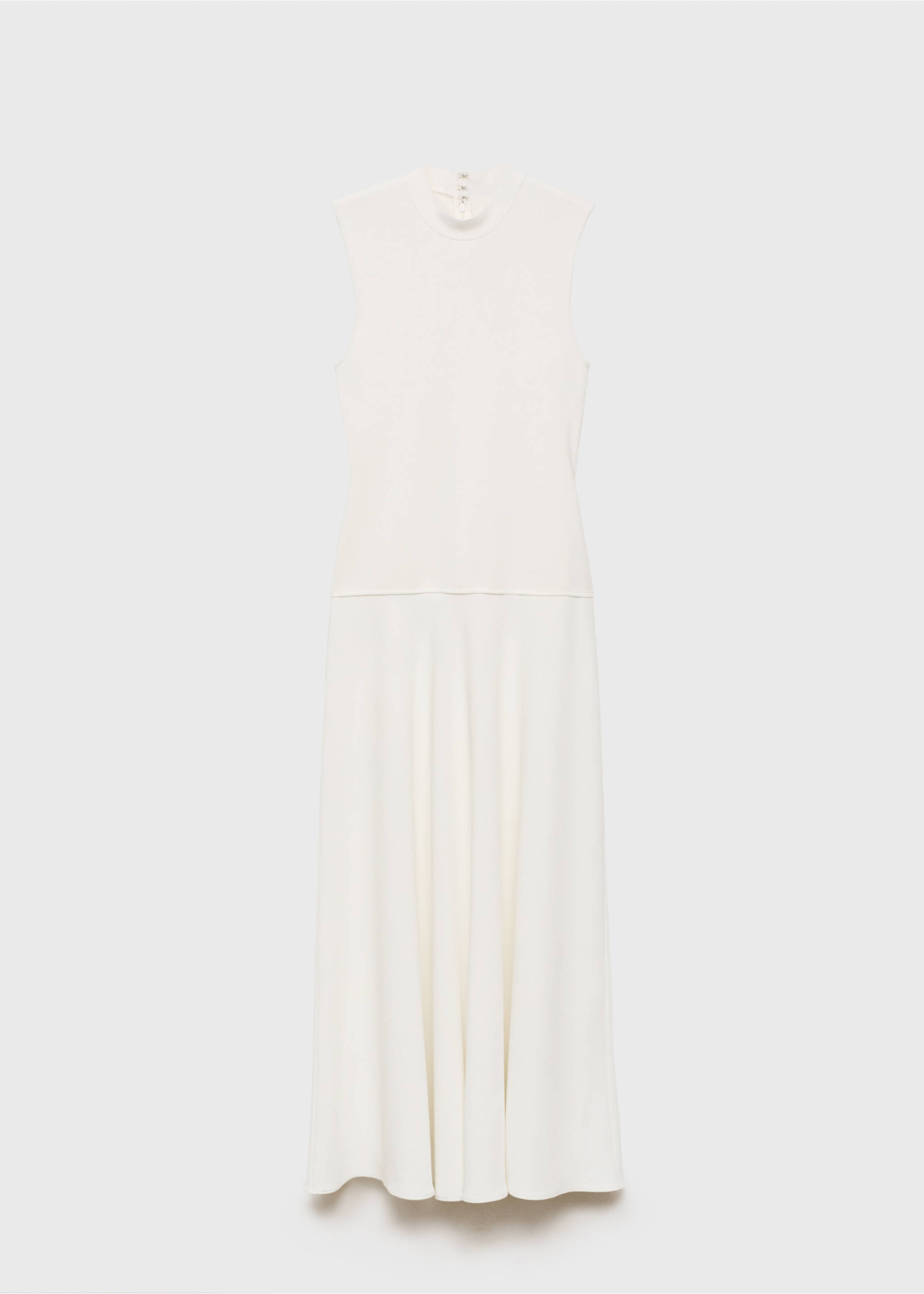 Combined long dress - Article without model, White. Ref: 17001285-00.