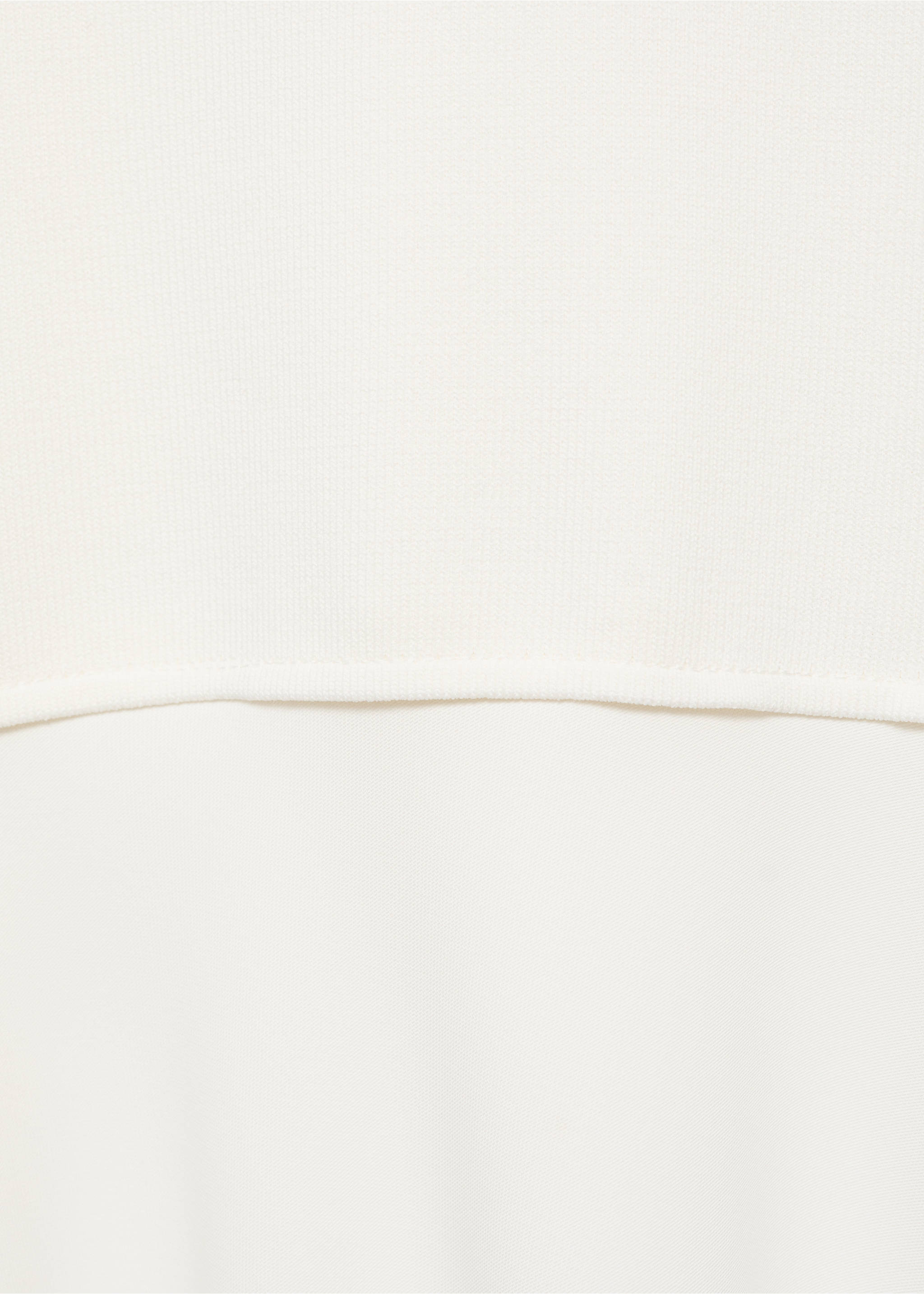 Combined long dress - Details of the article 8, White. Ref: 17001285-00.
