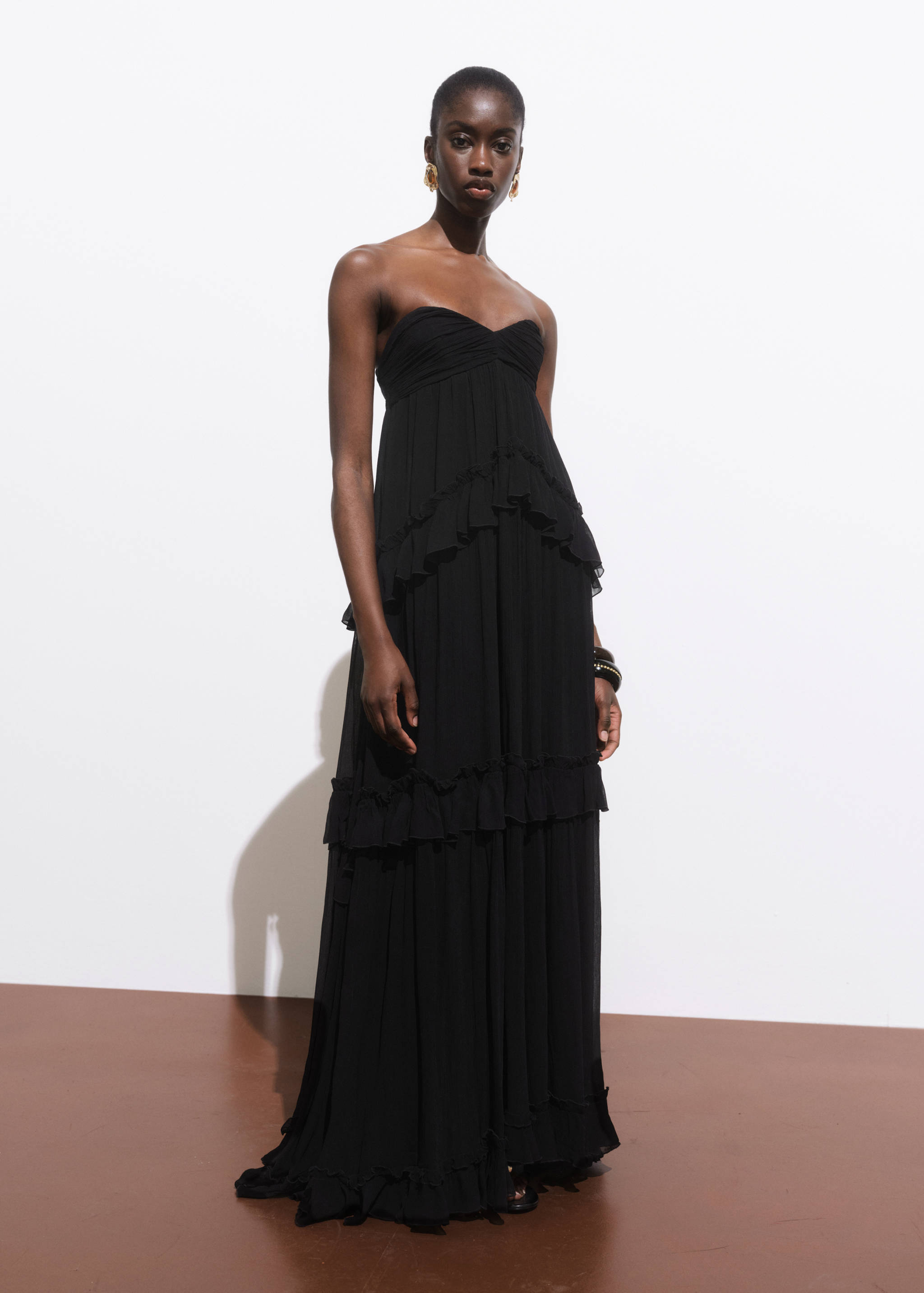 Strapless maxi-dress - General plane