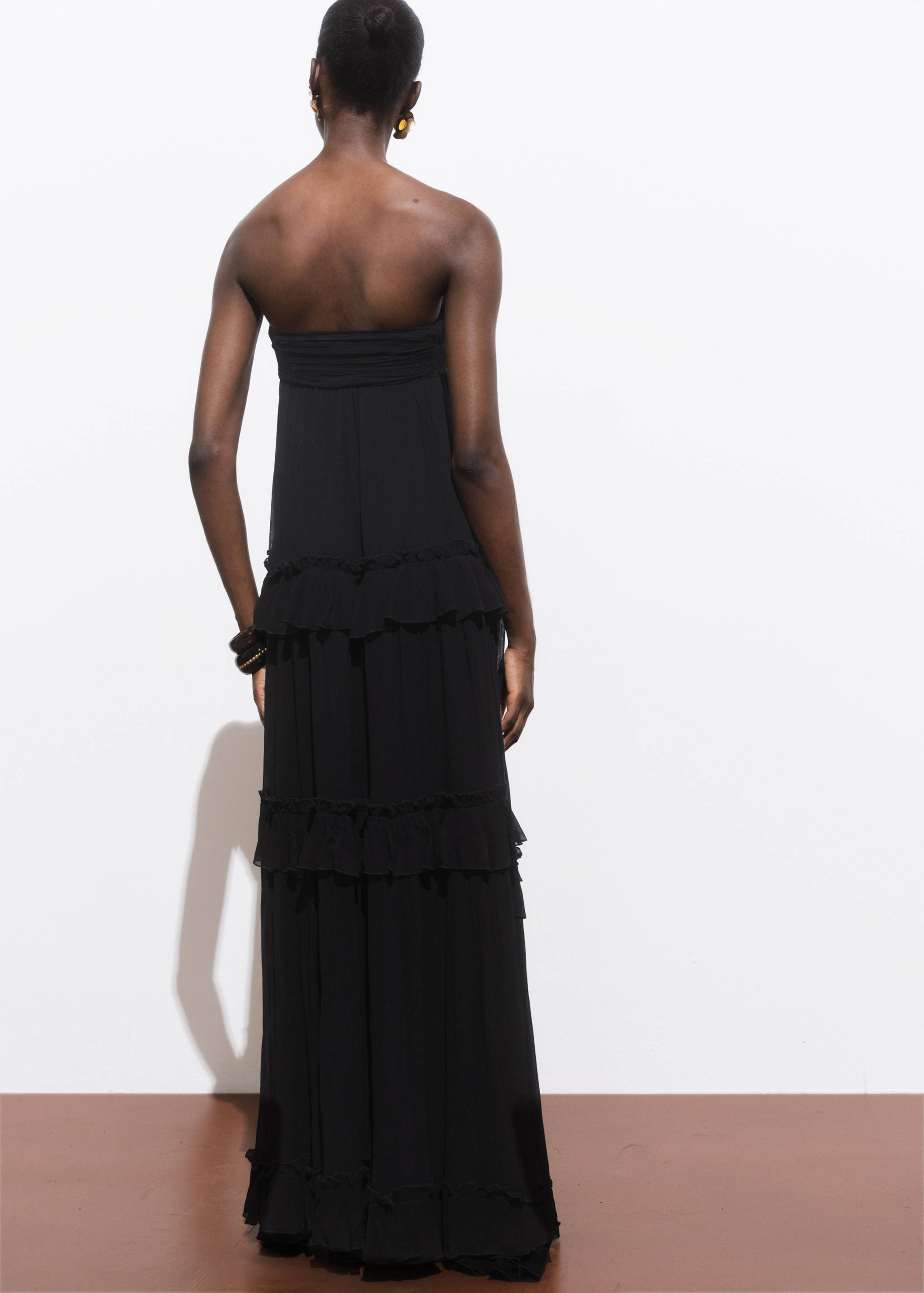 Strapless maxi-dress - Reverse of the article