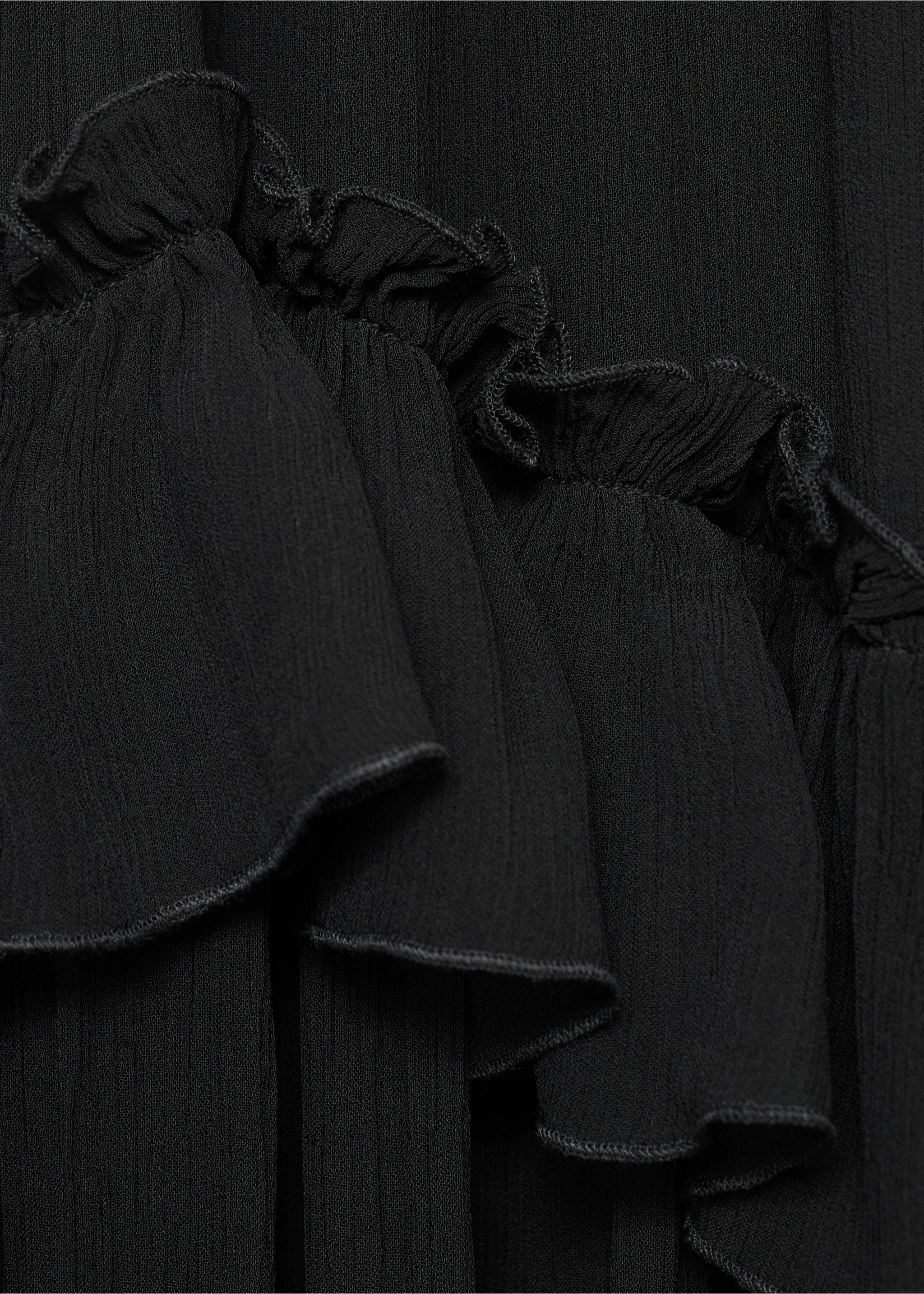 Strapless maxi-dress - Details of the article 8, Black. Ref: 17001286-00.