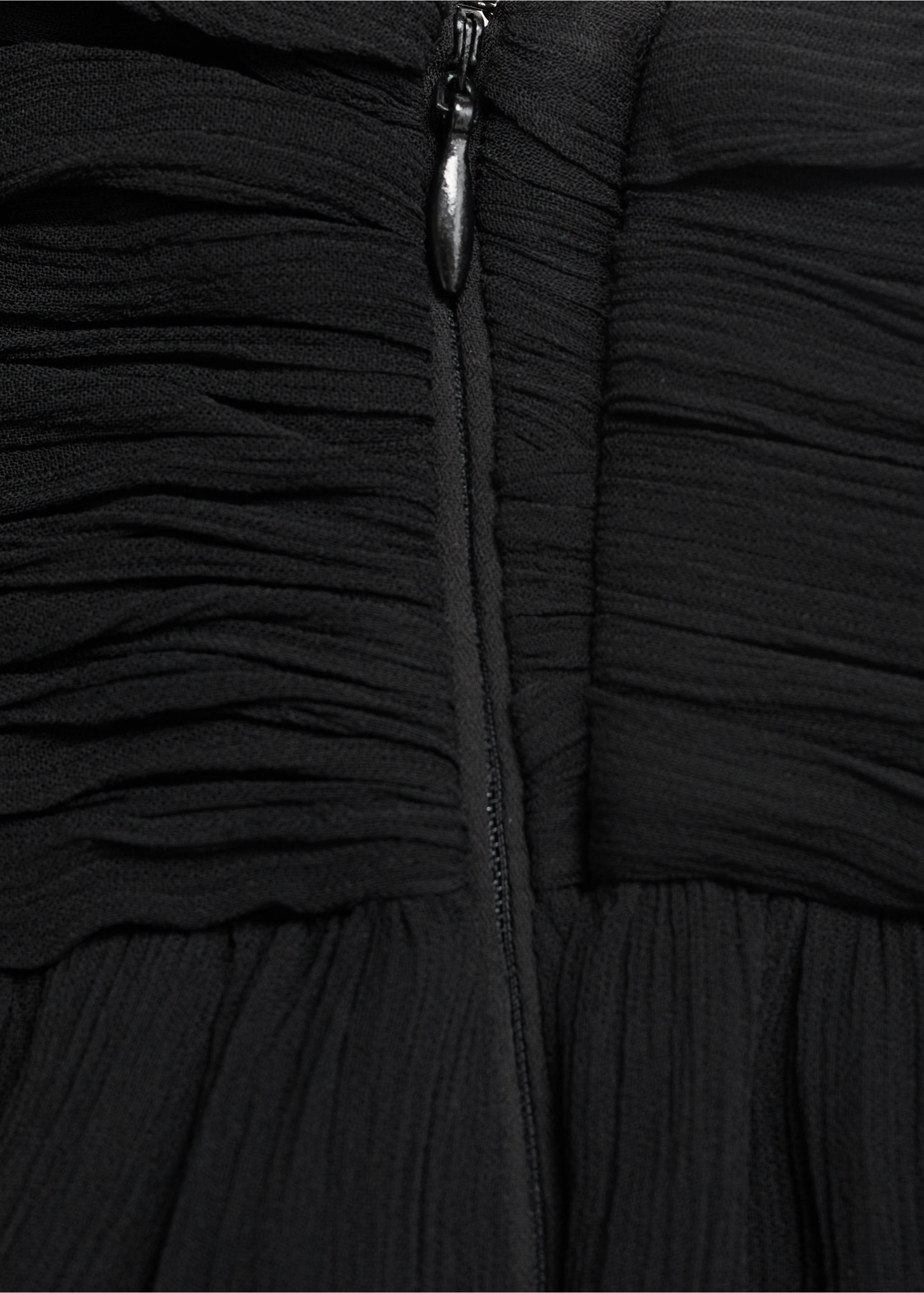 Strapless maxi-dress - Details of the article 0, Black. Ref: 17001286-00.