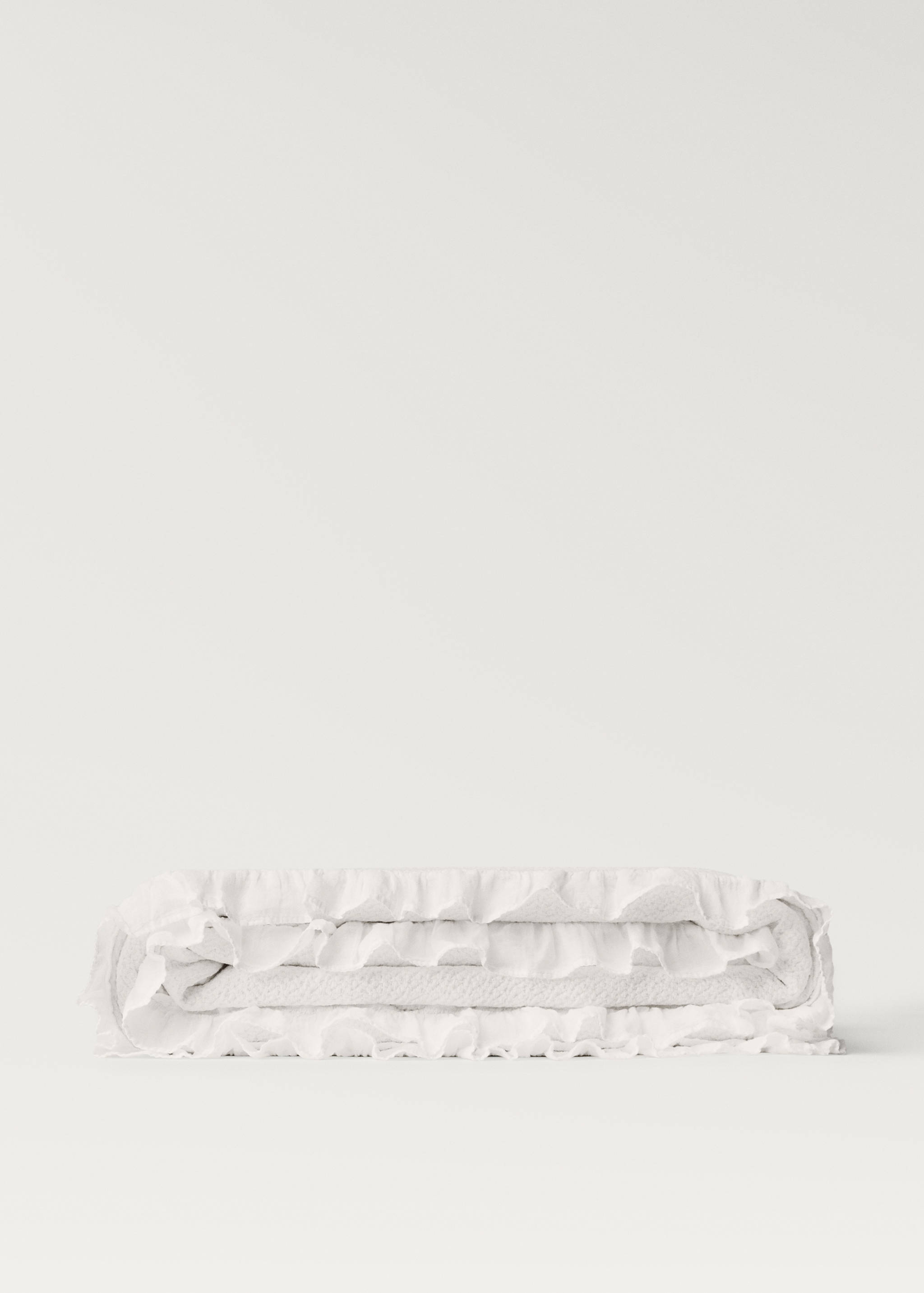 Fodros szélű pamut ágytakaró 180/200 cm-es ágyra - Termék modell nélkül