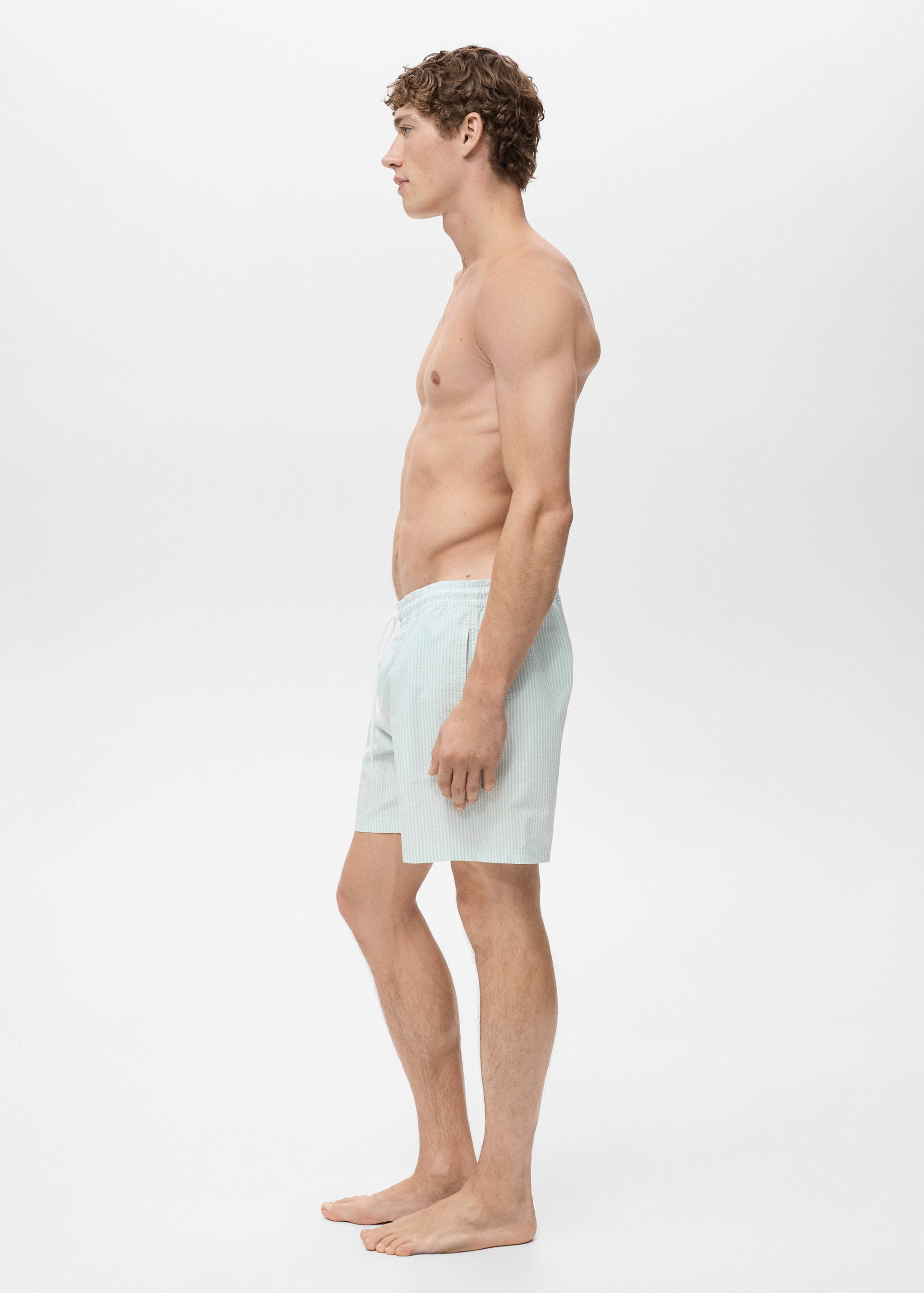 Seersucker swimming trunks - Details of the article 2