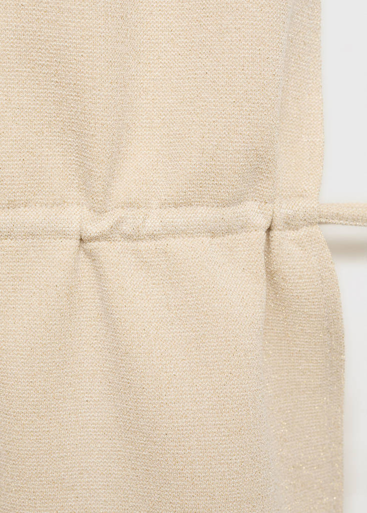 Lurex-knit halter top — Gold