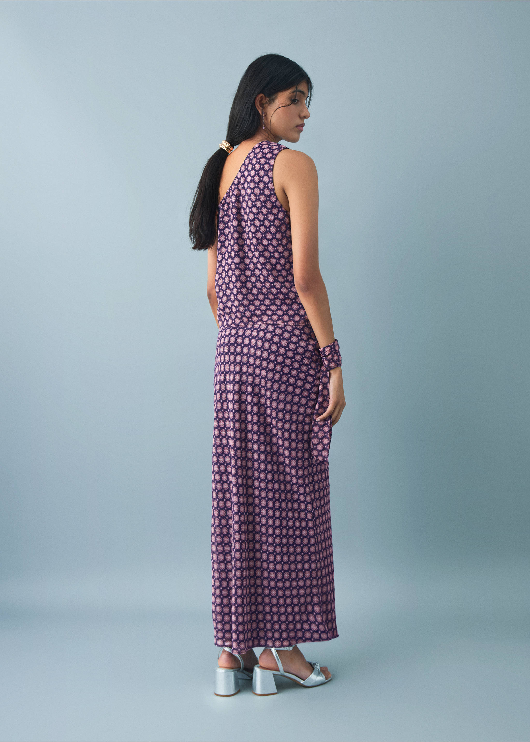 تنورة مطبوعة واسعة - رؤية وسط, كستنائي. Ref: 17001292-00.