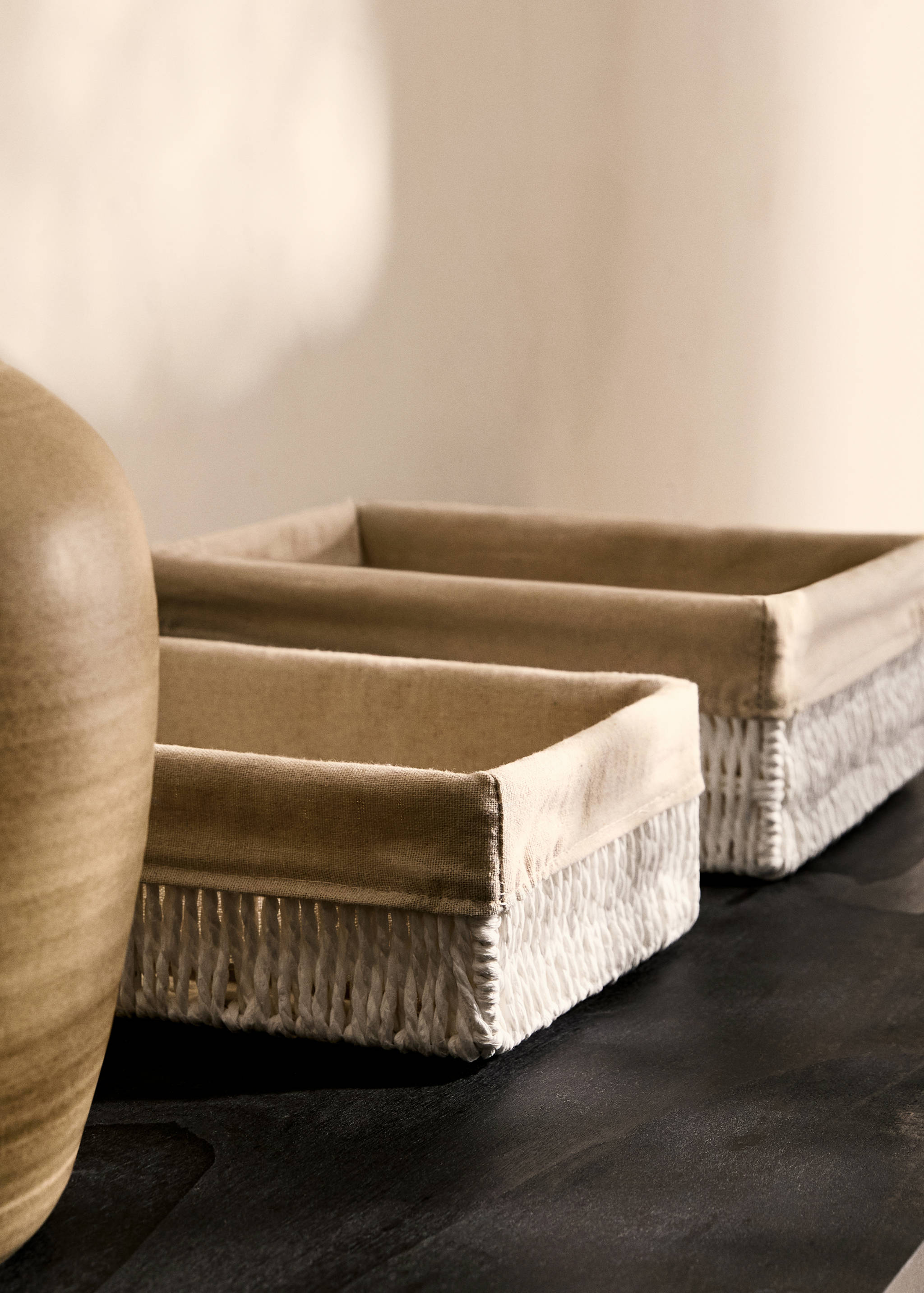 Medium rectangular paper basket - General plane