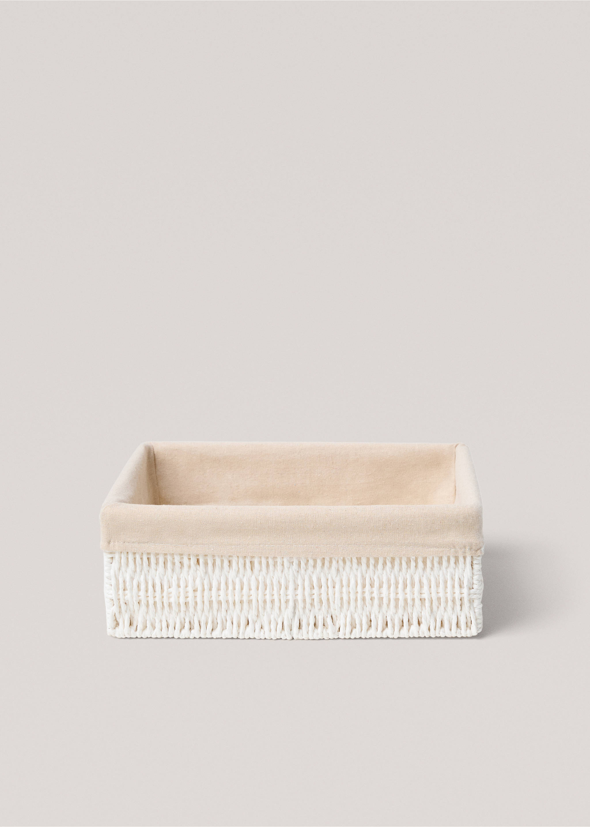 Cesta papel rectangular grande - Artículo sin modelo, Blanco. Ref: 17001529-00.