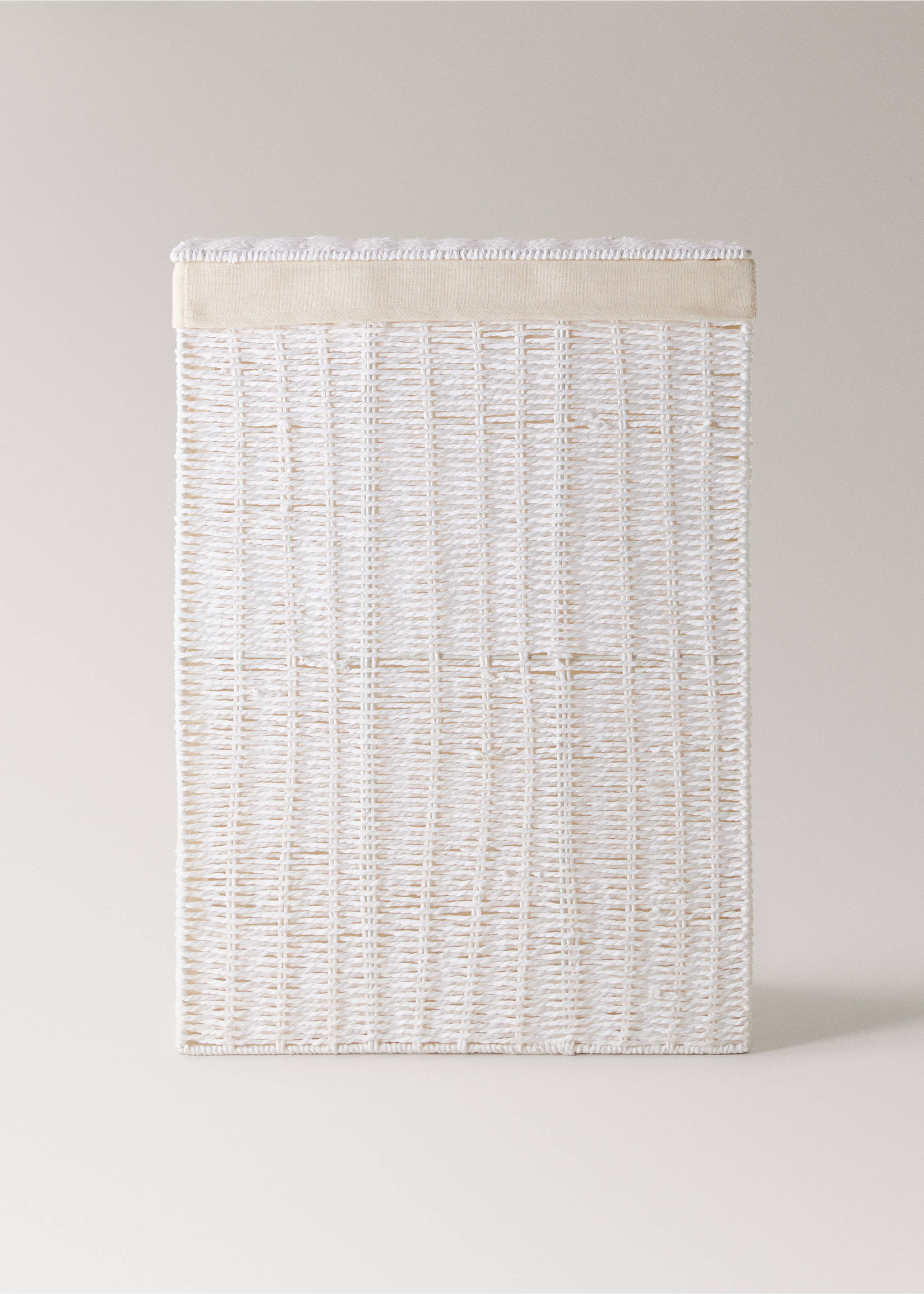 Голяма кошница за пране от хартия - Артикул без модел, Бяло. Ref: 17001530-00.