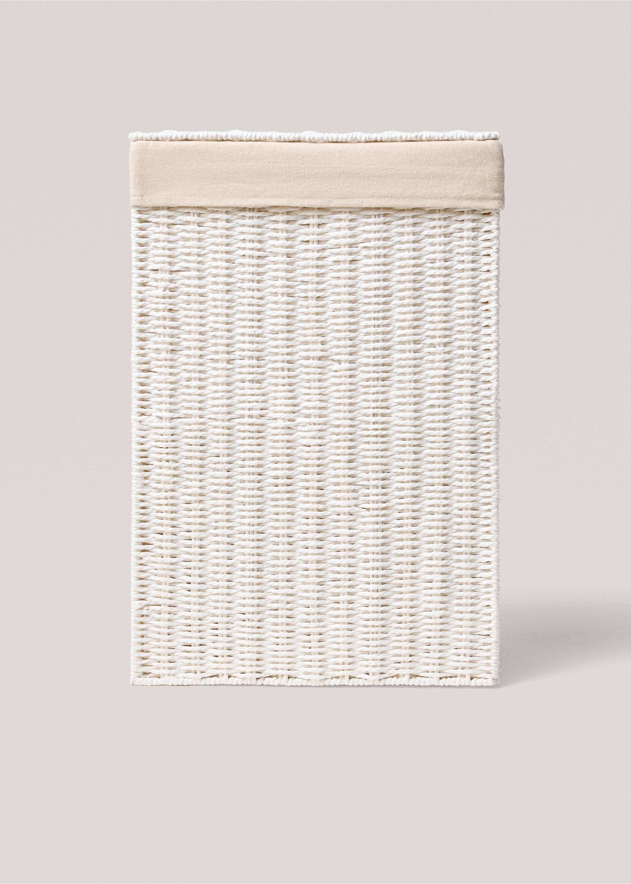 Medium paper laundry basket - Article without model, White. Ref: 17001531-00.