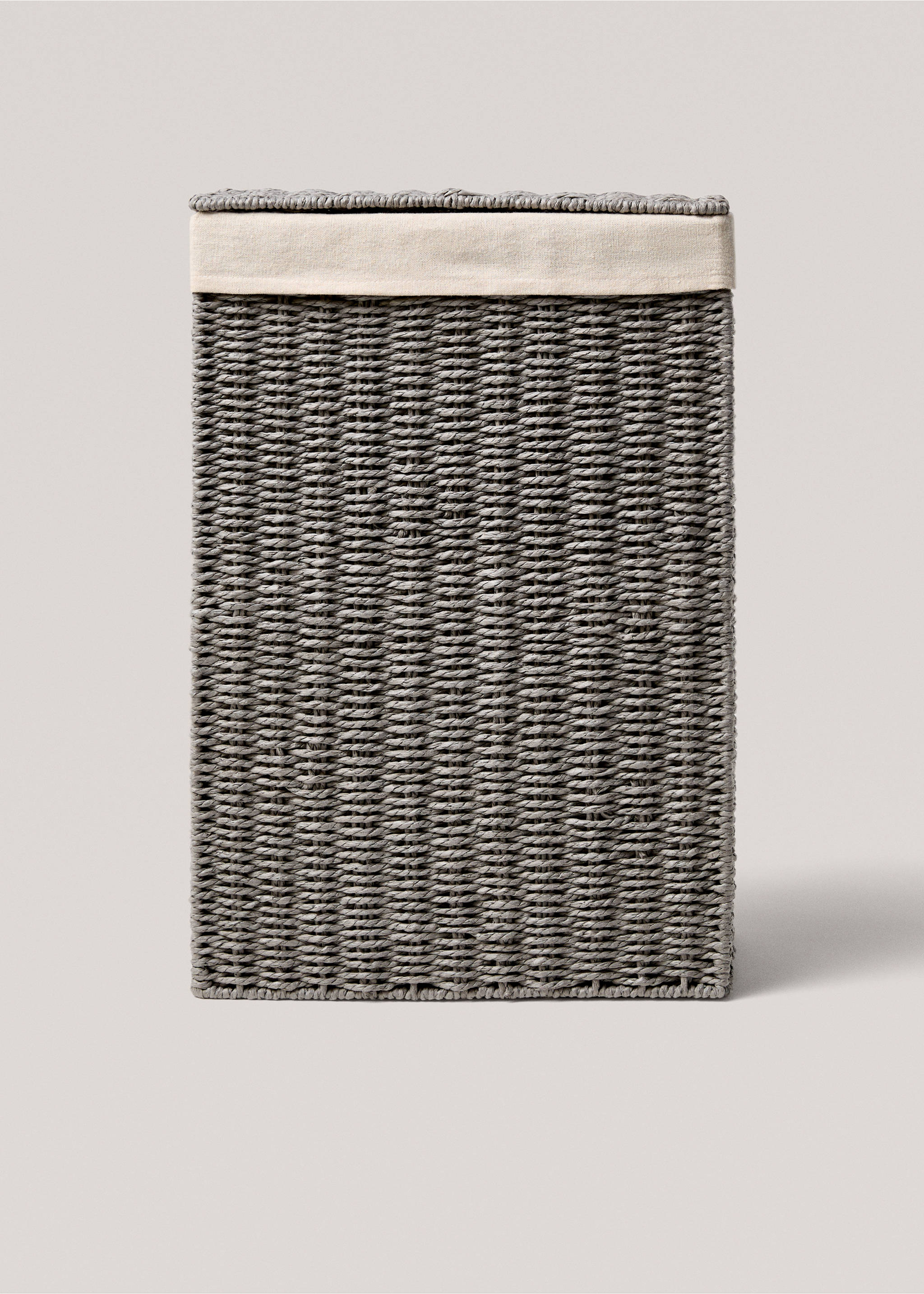 Medium paper laundry basket - Article without model, Grey. Ref: 17001531-00.