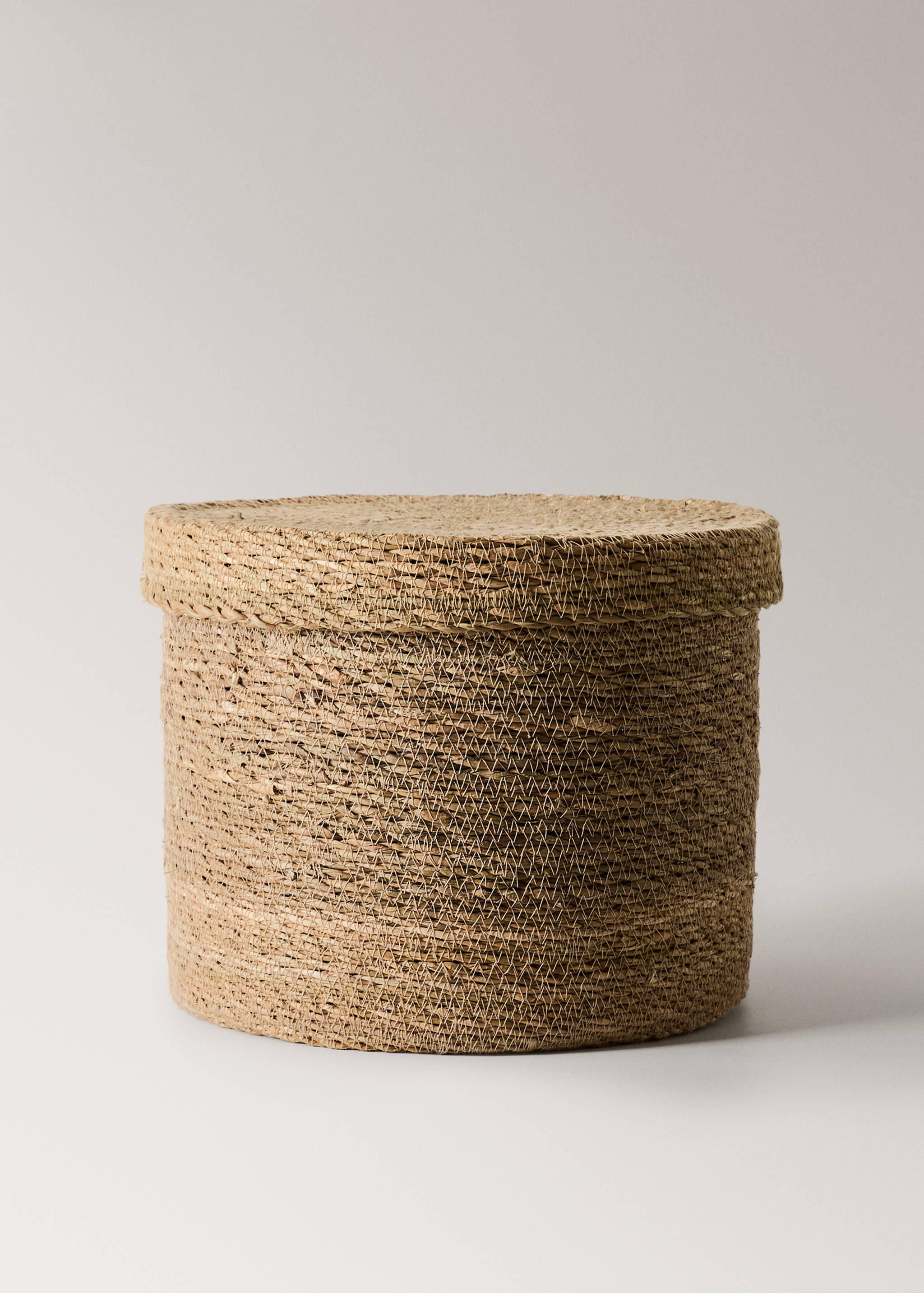 Seagrass basket with round lid - Article without model