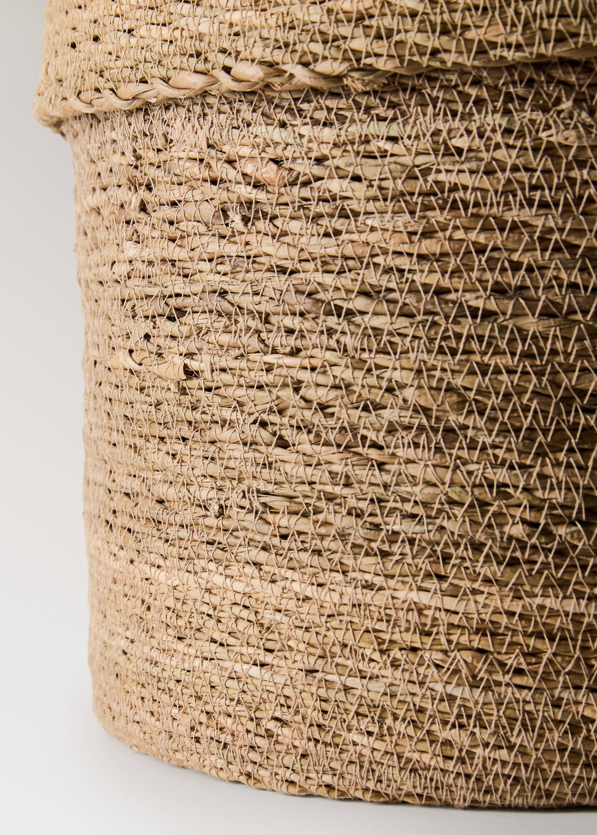 Seagrass basket with round lid - Details of the article 3
