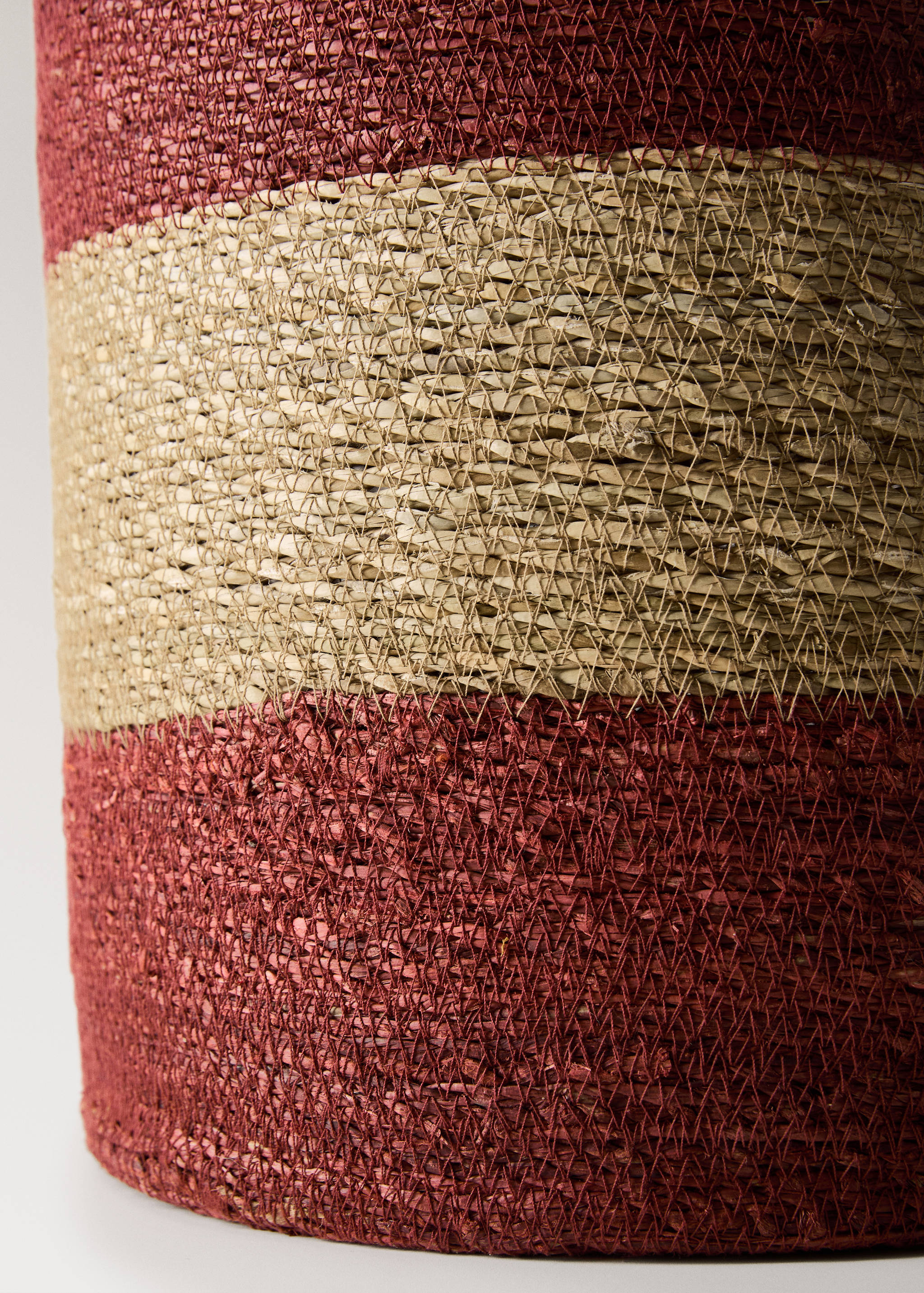 Cesta seagrass rotonda bicolore - Dettaglio dell'articolo 2