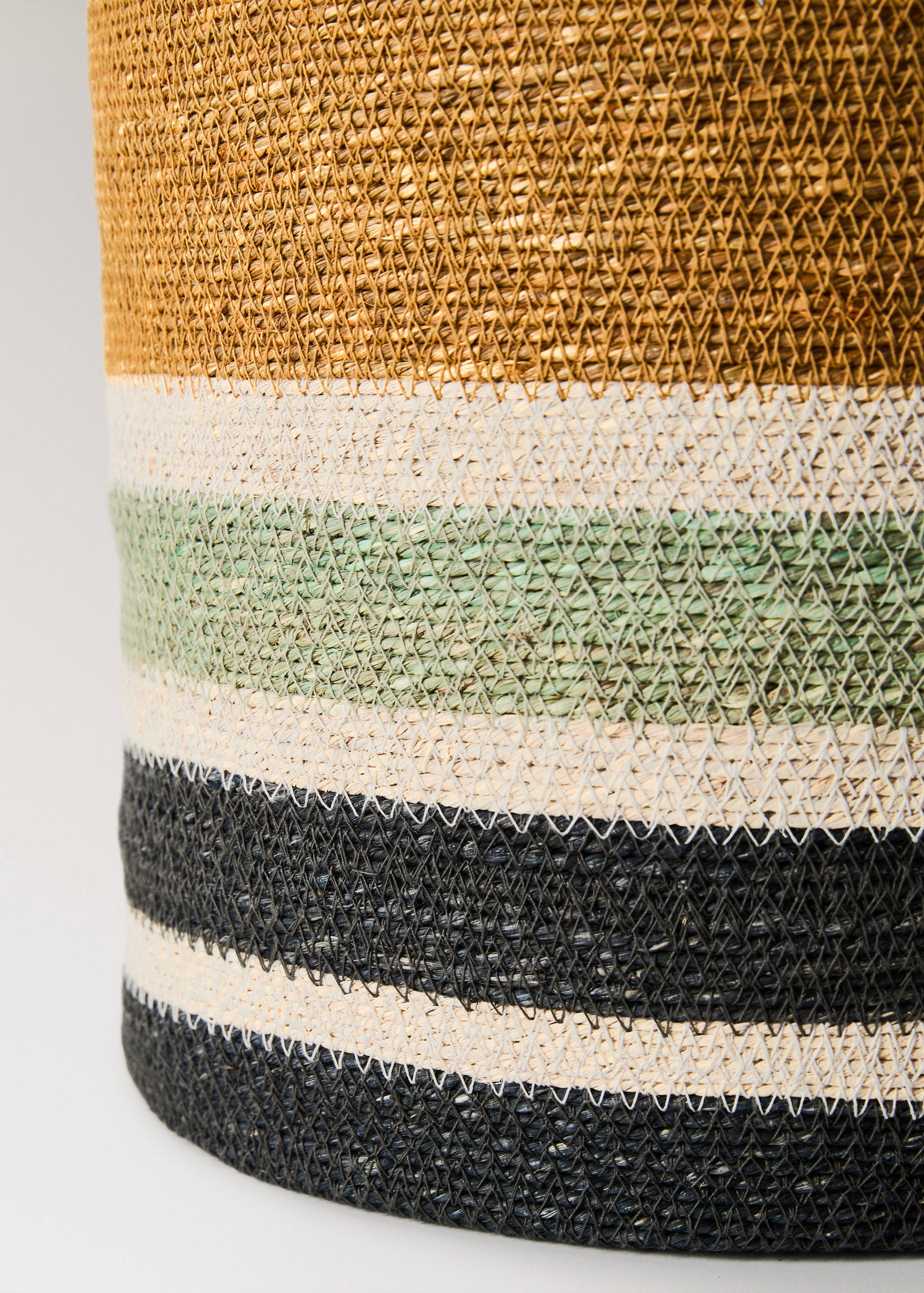 Middelgrote multicolor seagrass mand - Detail van het artikel 2