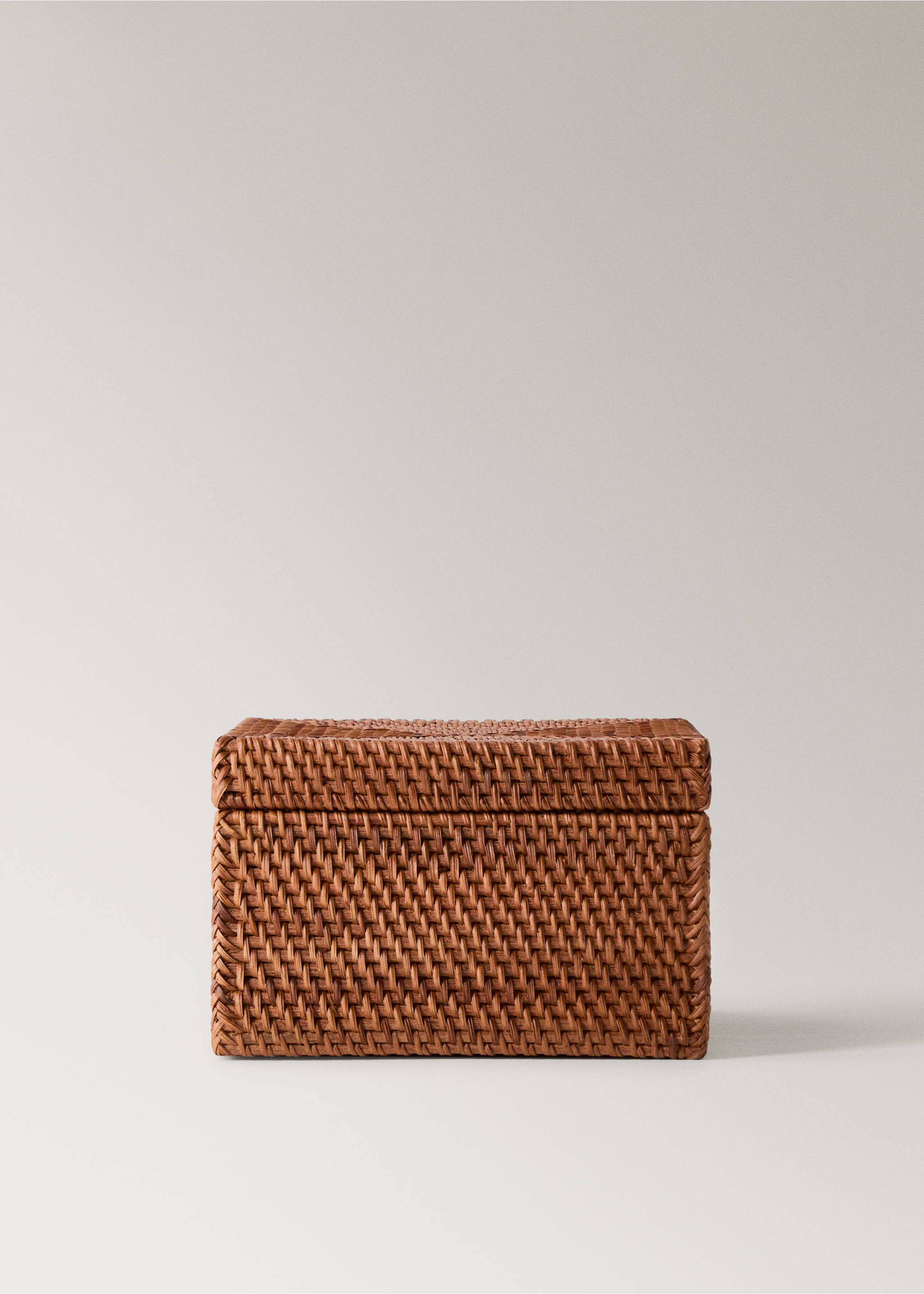 Small thin rattan box - Article without model, Brown. Ref: 17001561-00.