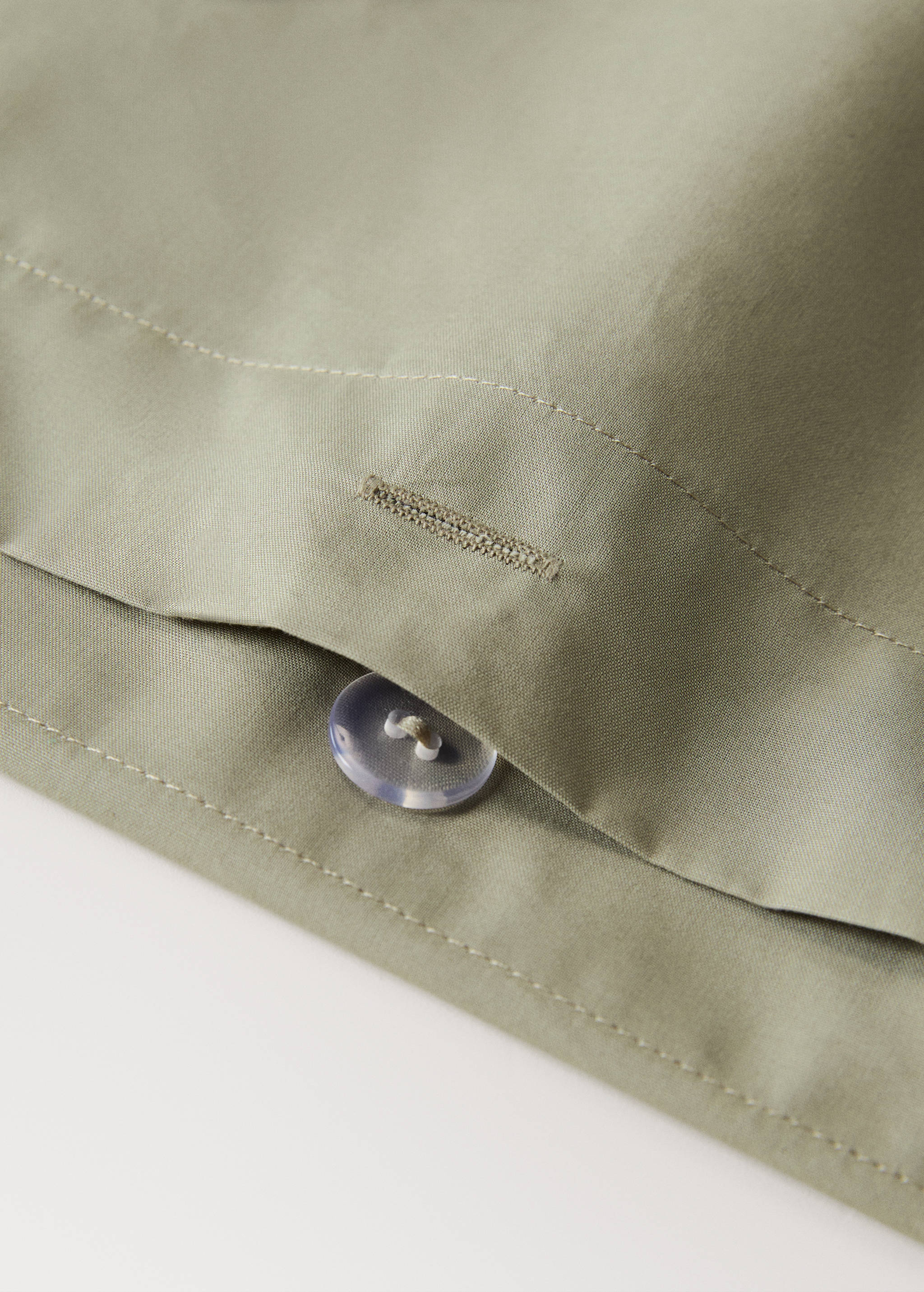 Percale cotton duvet cover Superking bed - Details of the article 1