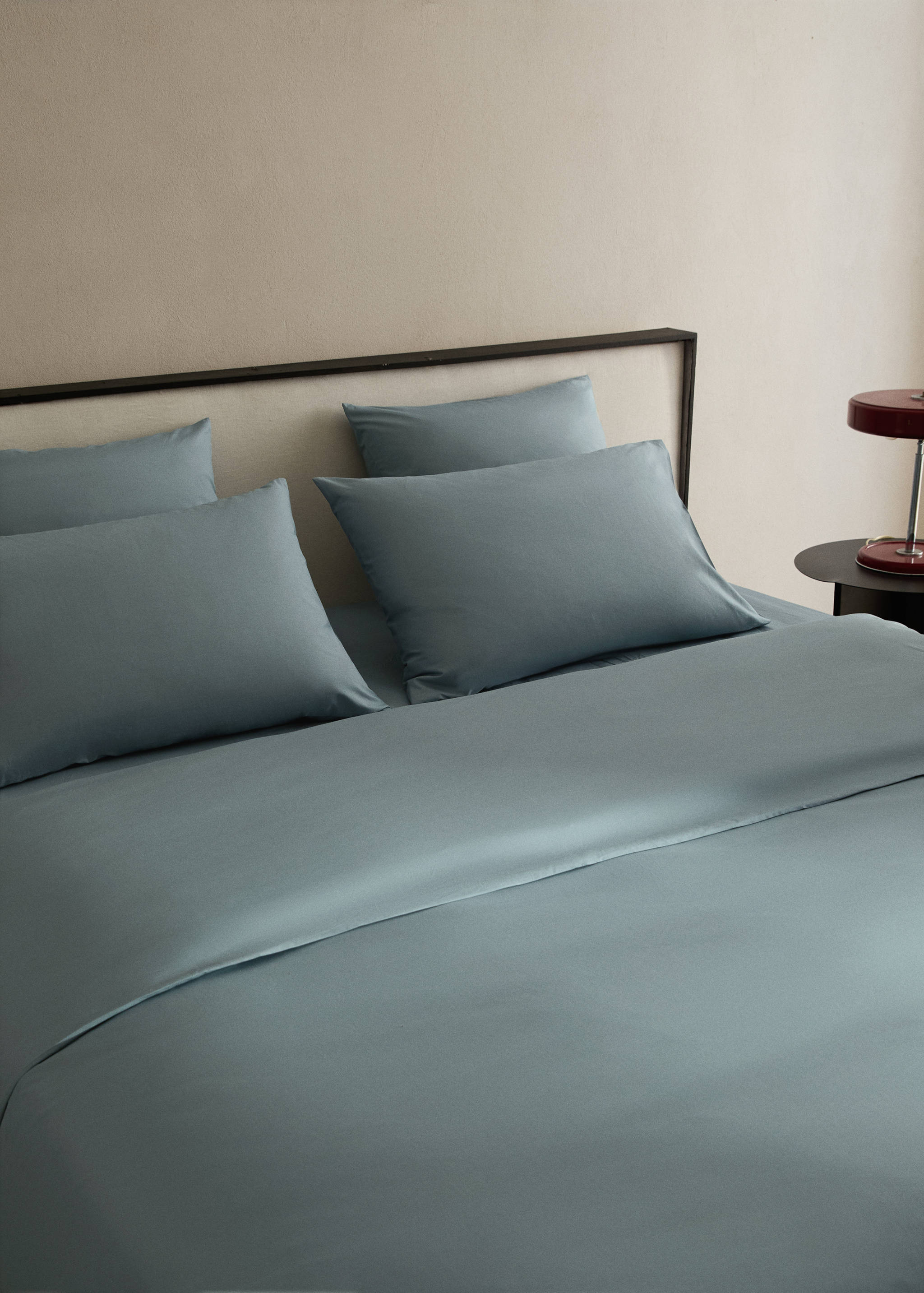 Percale cotton duvet cover Superking bed - Details of the article 7