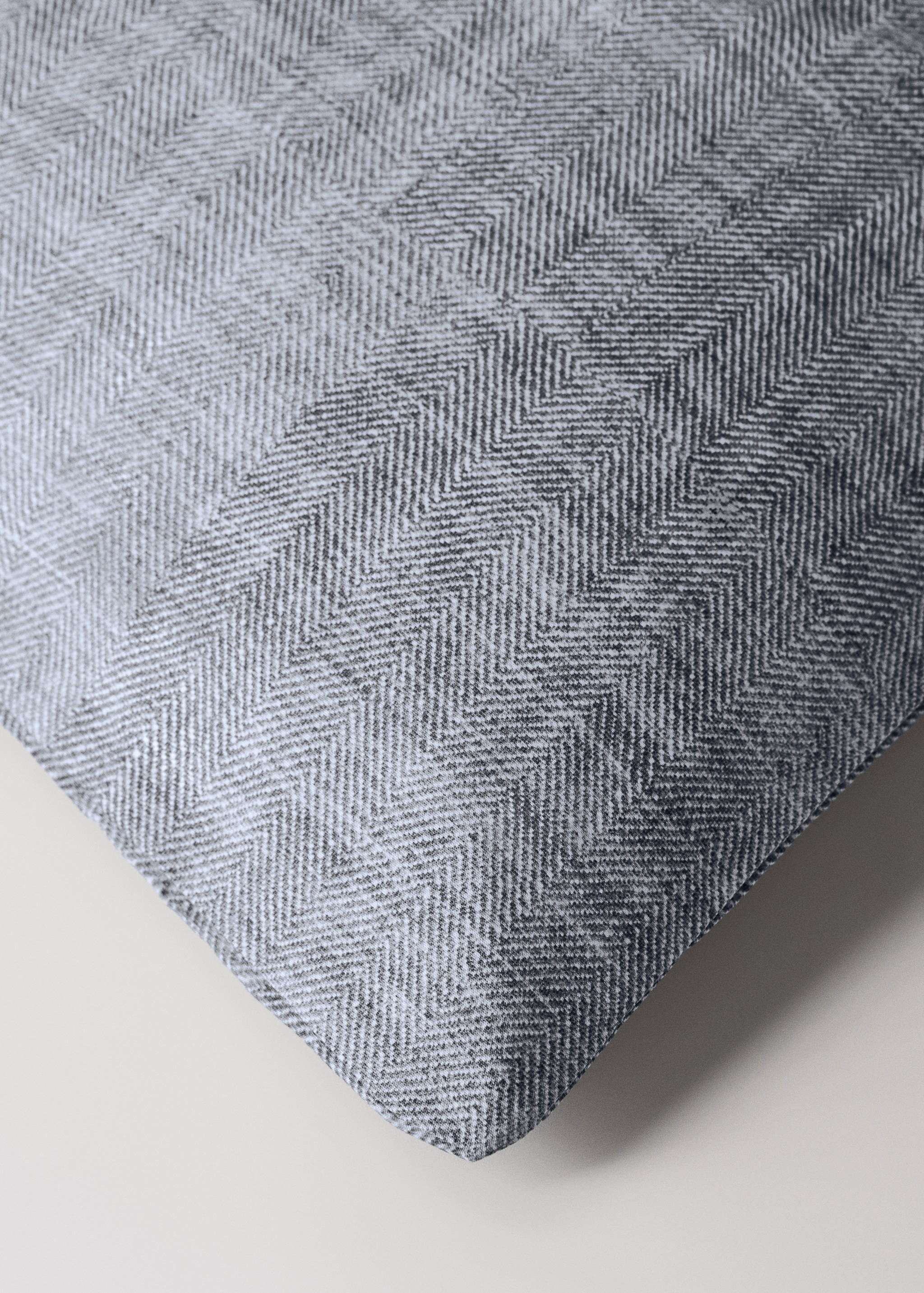 Dekbedovertrek van 200-draads perkalkatoen met visgraatprint, bed 90 cm - Detail van het artikel 3