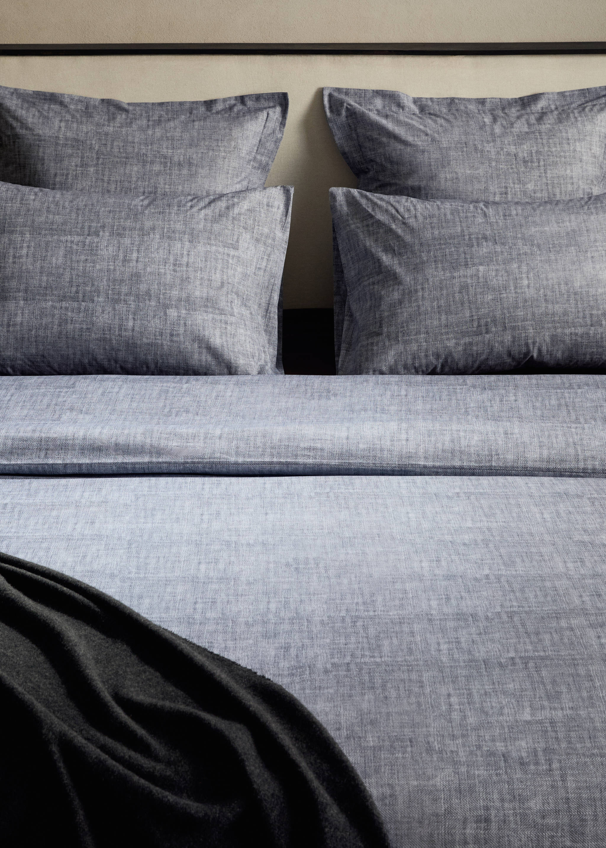 200-draads percale katoenen dekbedovertrek met visgraatprint bed 135/140 cm - Detail van het artikel 7