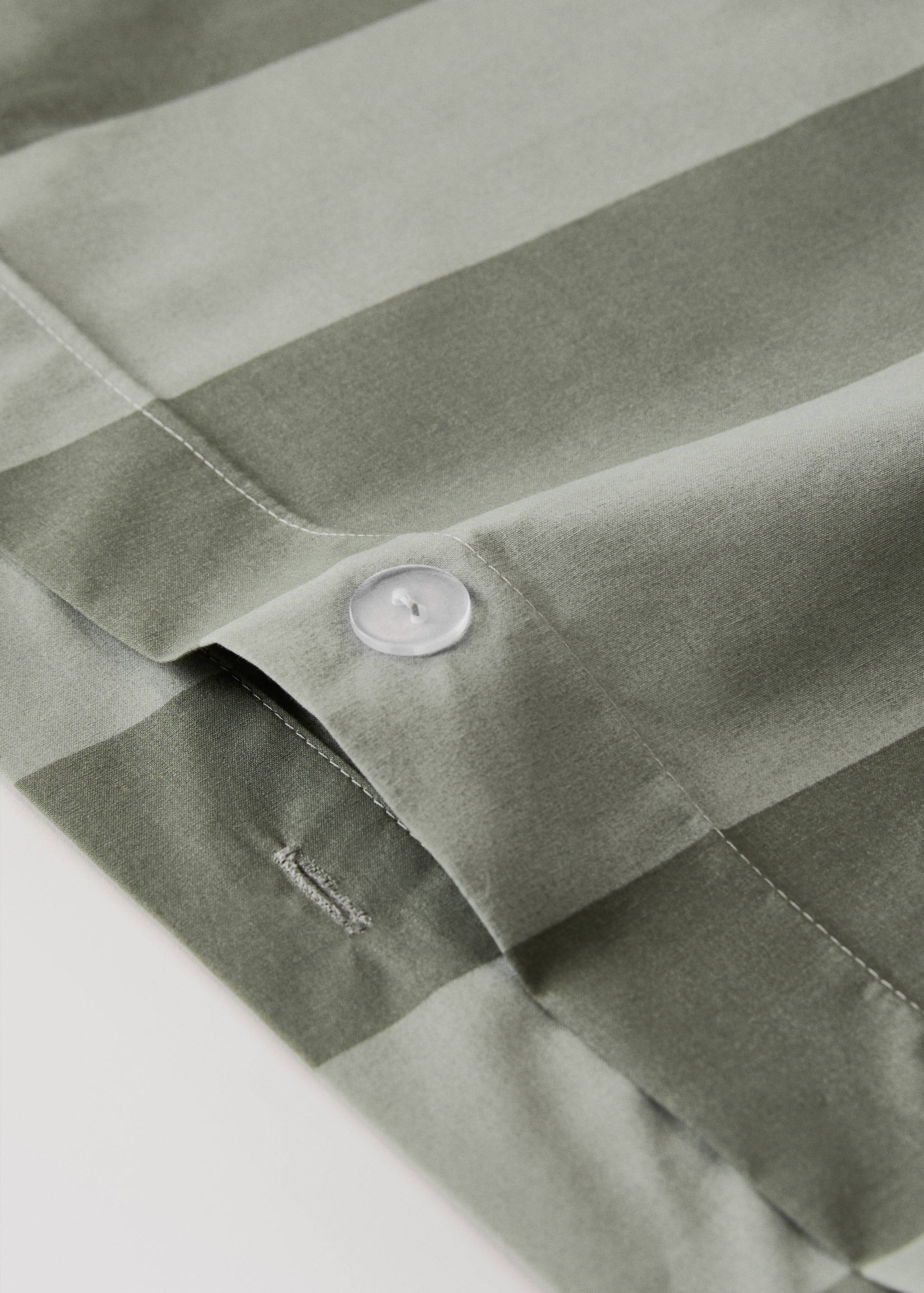 500-thread cotton percale striped duvet cover for 53.15/55.12 in bed - Details of the article 1