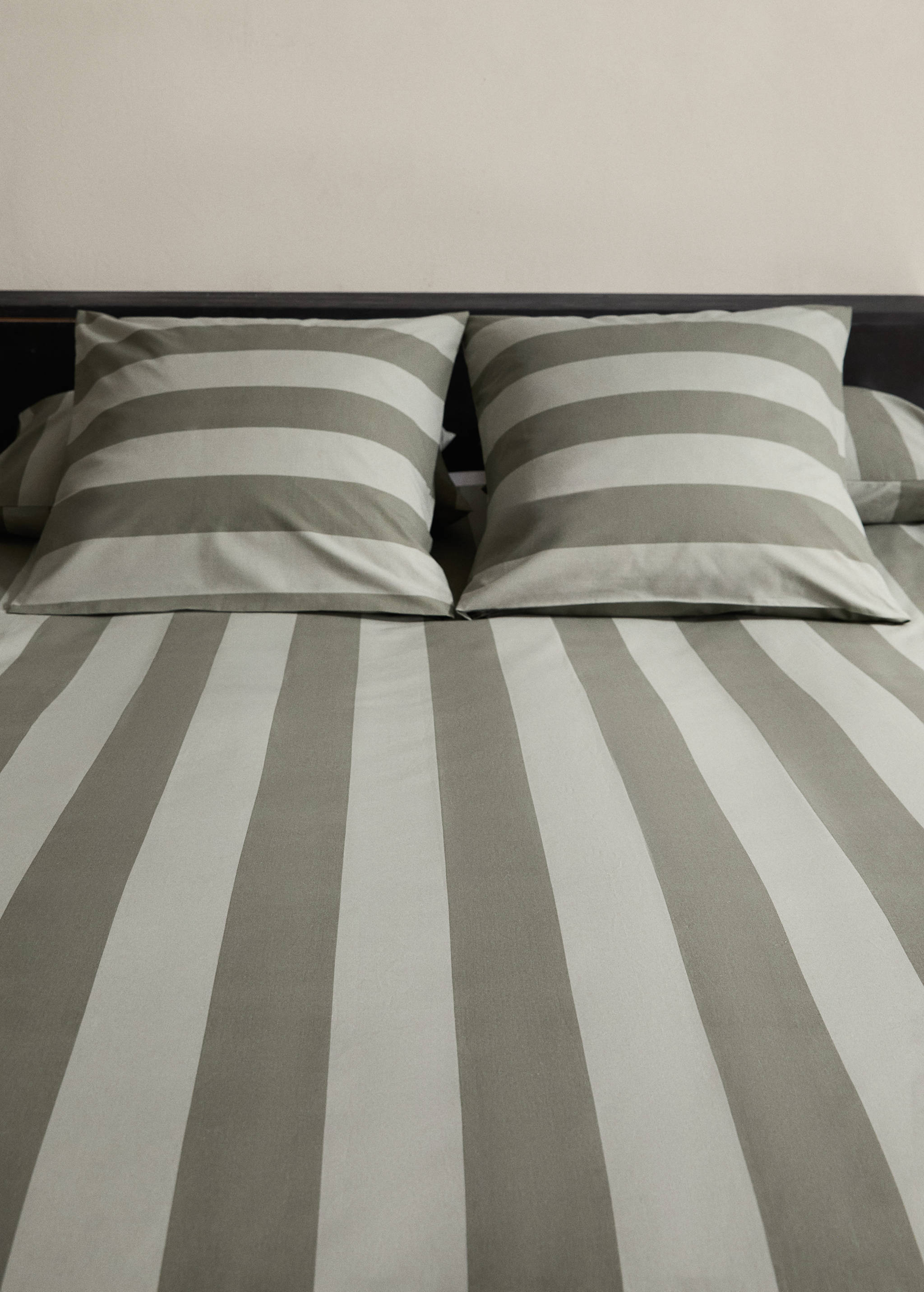 Housse de couette percale de coton rayures lit 180/200 cm - Détail de l'article 7