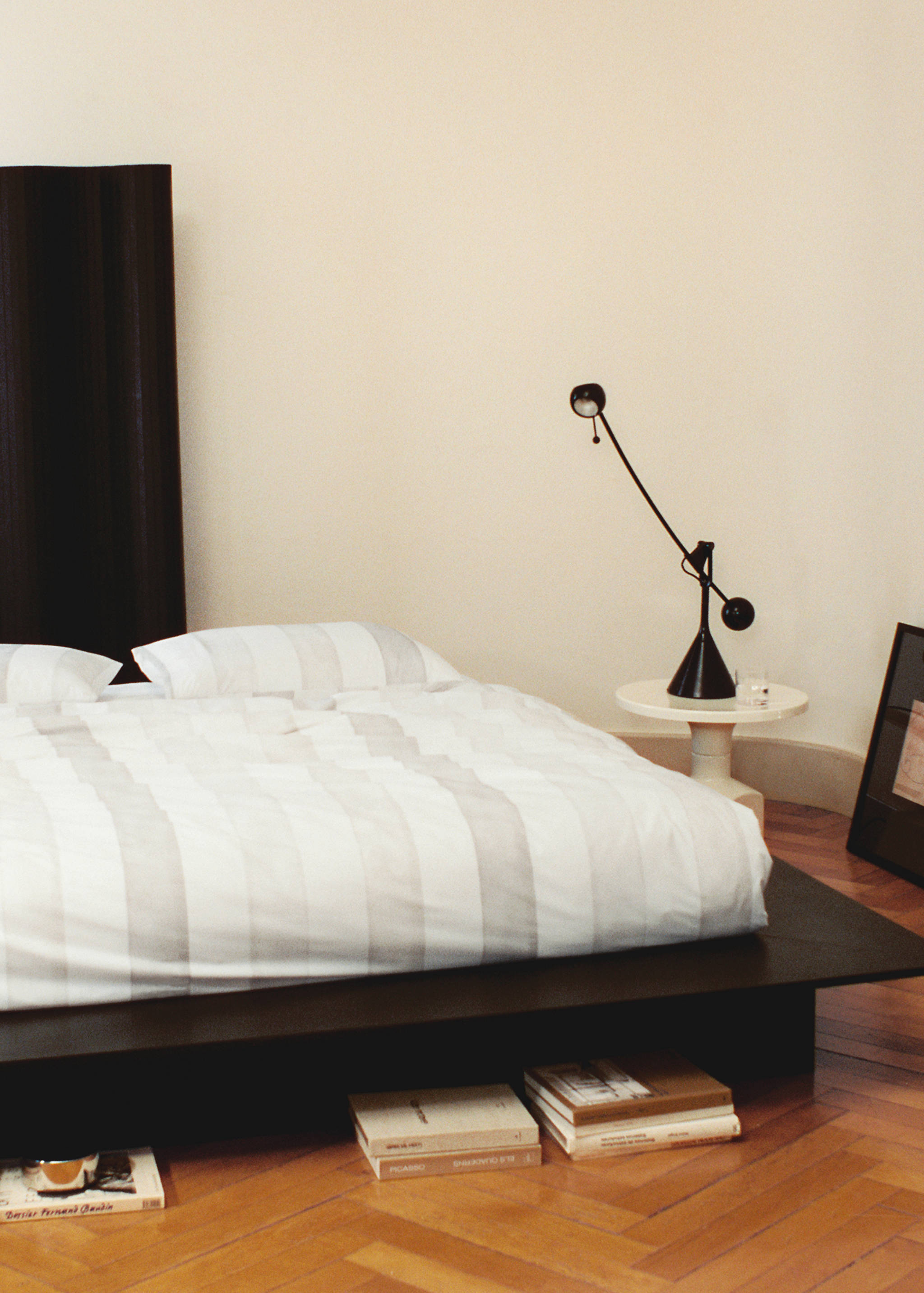 Dwustronna poszwa na kołdrę z bawełnianego perkalu w paski i kratkę 180/200 cm - Szczegóły artykułu 6