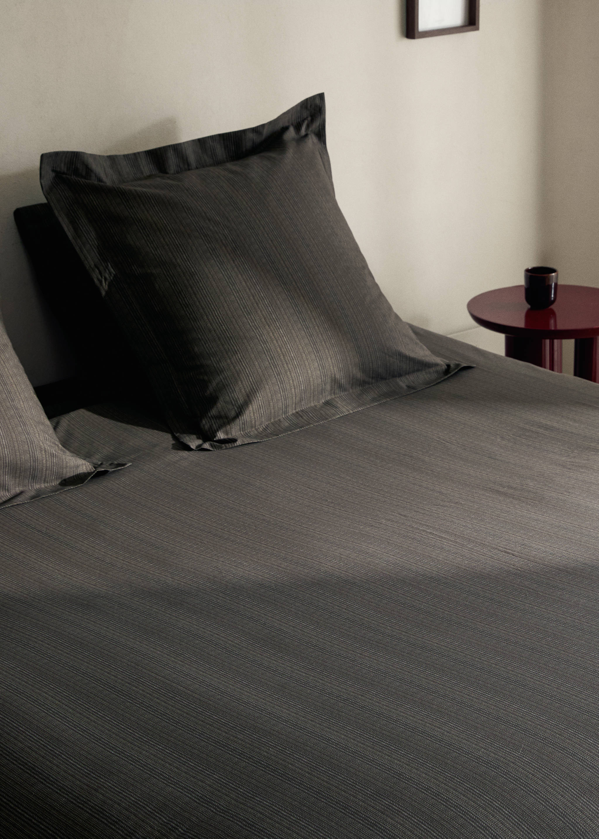 Percale cotton tailored-print duvet cover for 90 cm bed - Details of the article 7