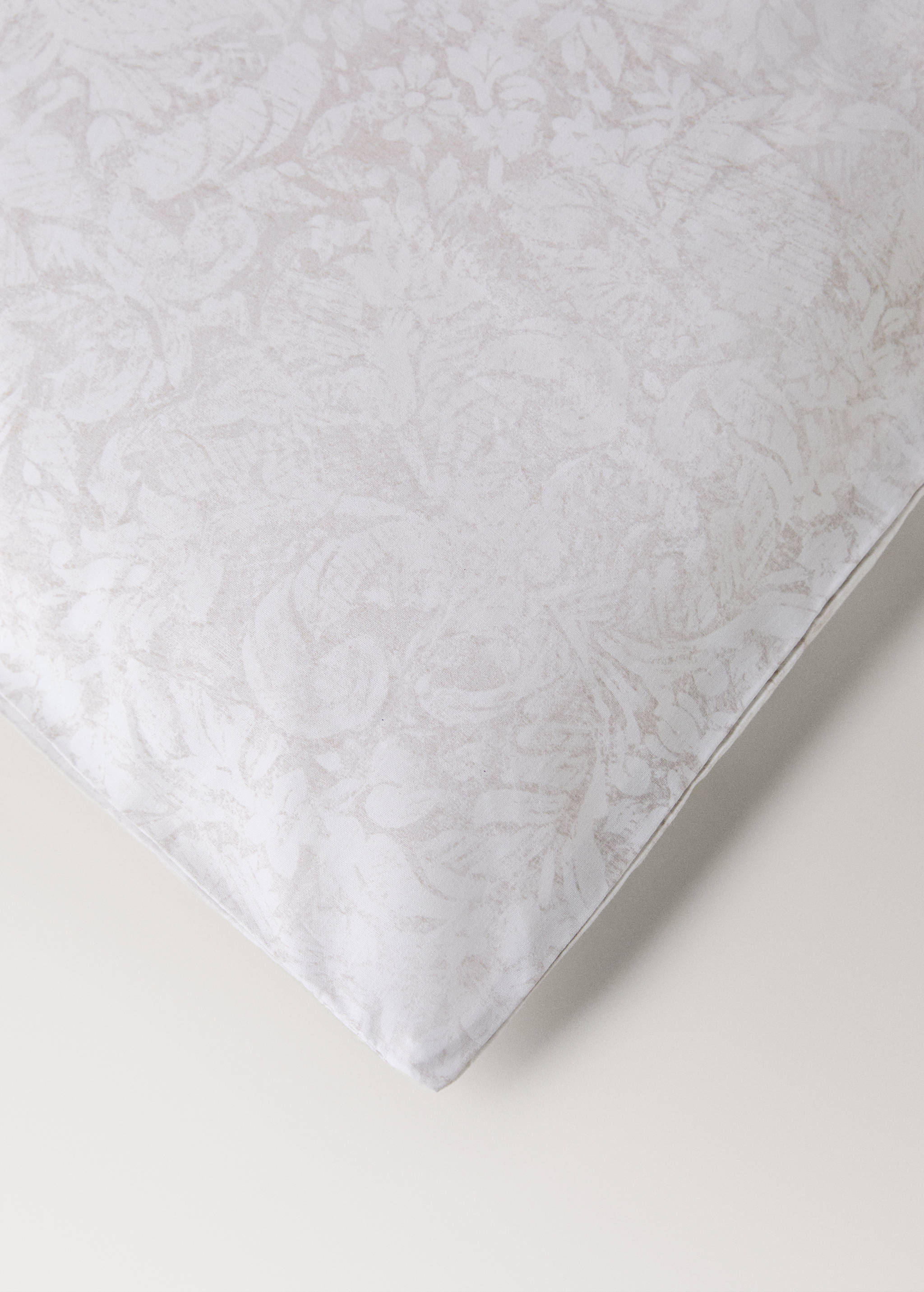 Housse de couette percale de coton imprimé fleur estompée lit 150/160 cm - Détail de l'article 3