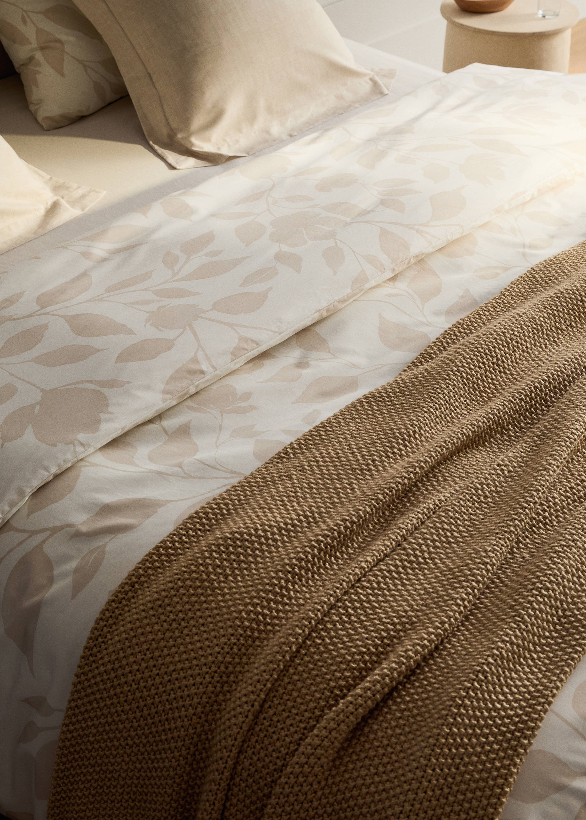 200-thread count percale cotton floral-print duvet cover for 150/160 cm bed - Details of the article 7