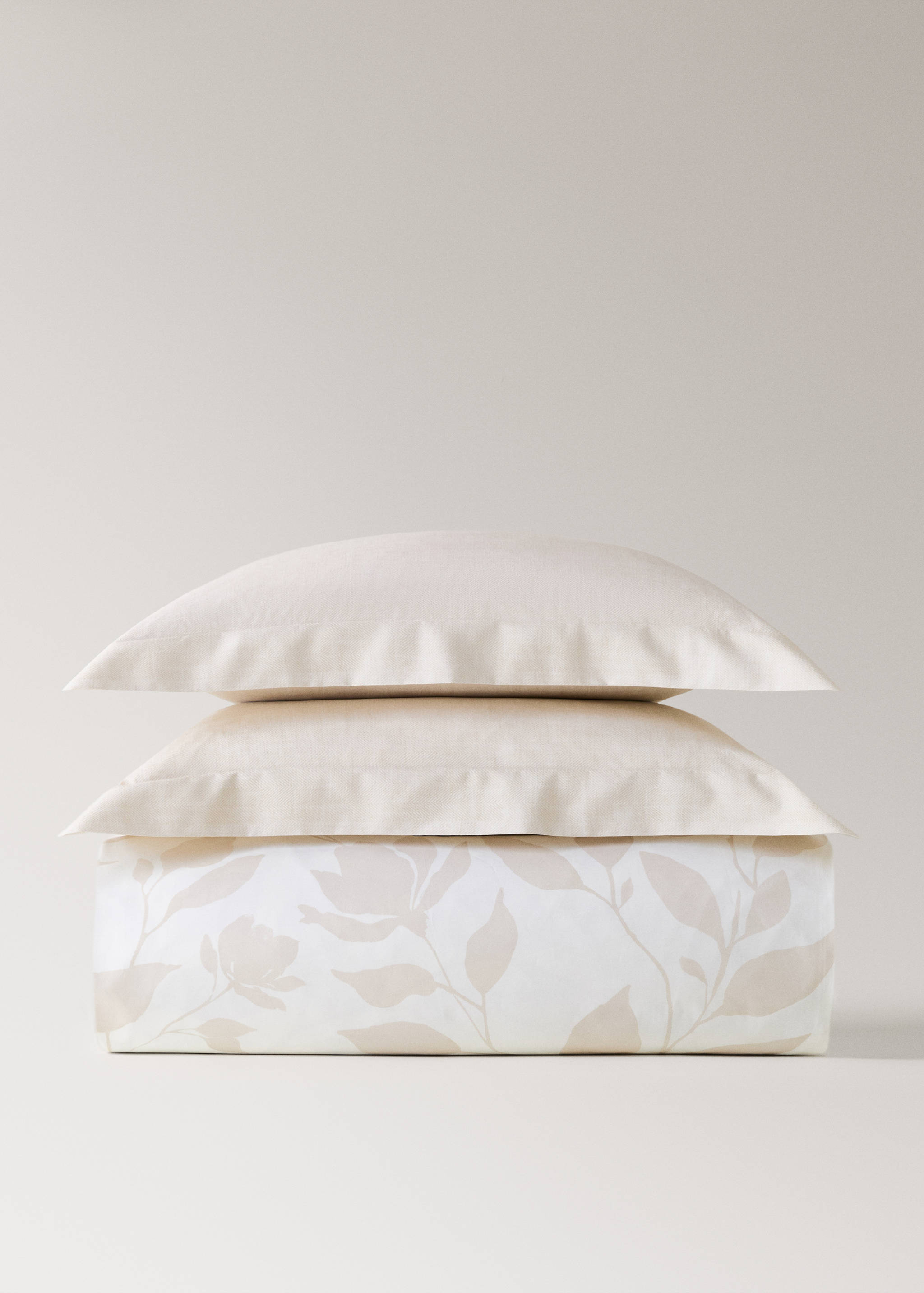 200-thread count percale cotton floral-print duvet cover for 150/160 cm bed - Article without model