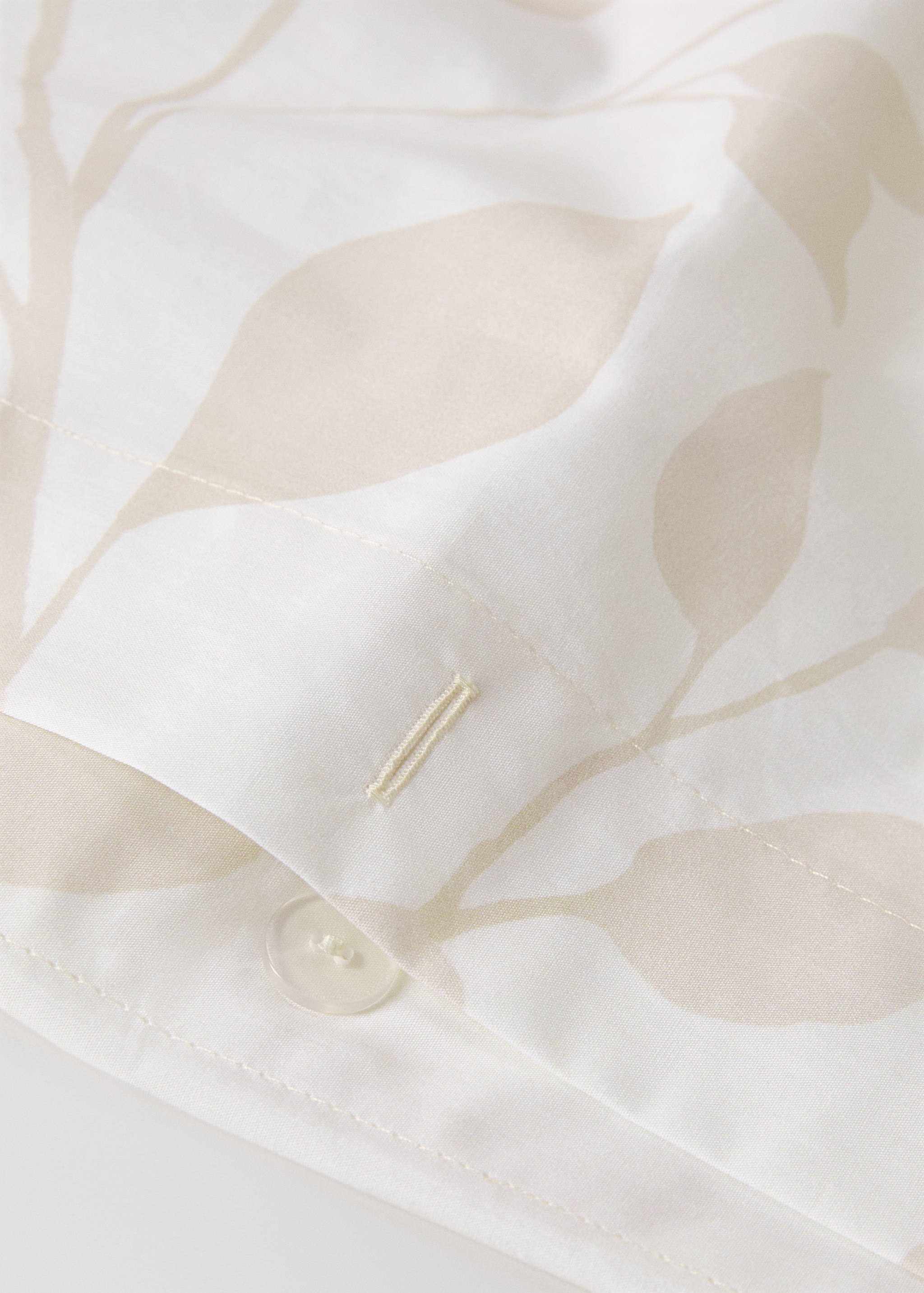 200-thread count percale cotton floral-print duvet cover for 150/160 cm bed - Details of the article 1