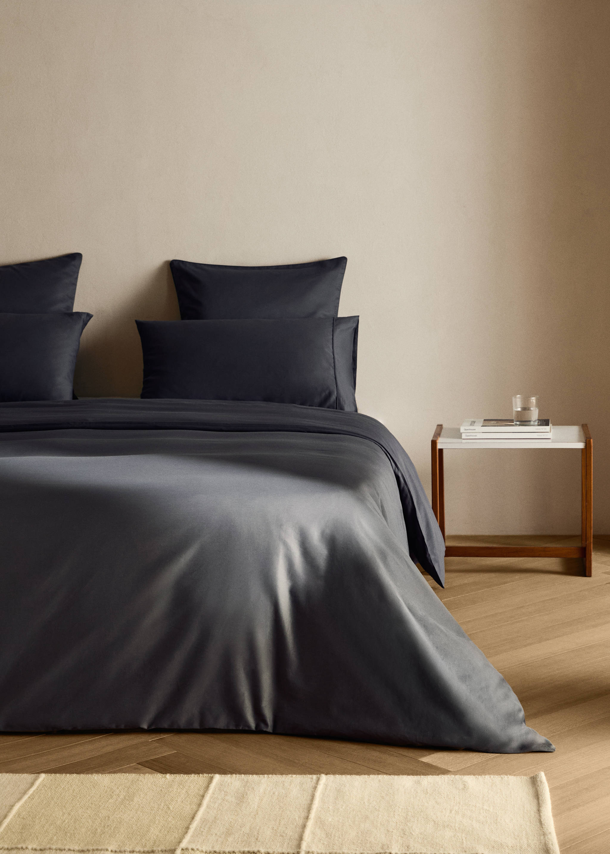 Housse de couette coton satin 600 fils lit 135/140 cm - Plan général