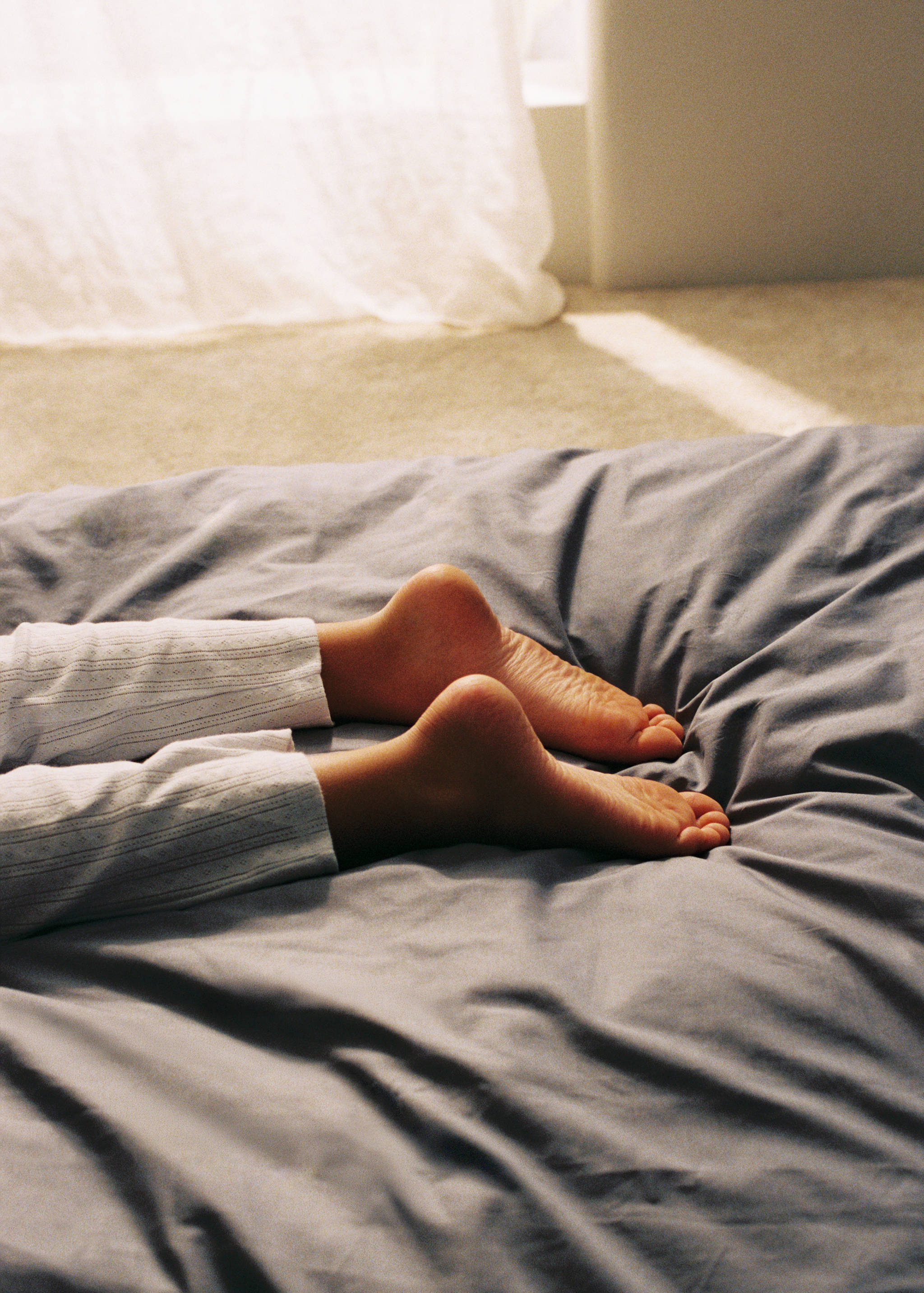 Wendbarer Bettbezug aus Baumwoll-Perkal mit Kontrastpaspel, 90 cm Bett - Detail des Artikels 5