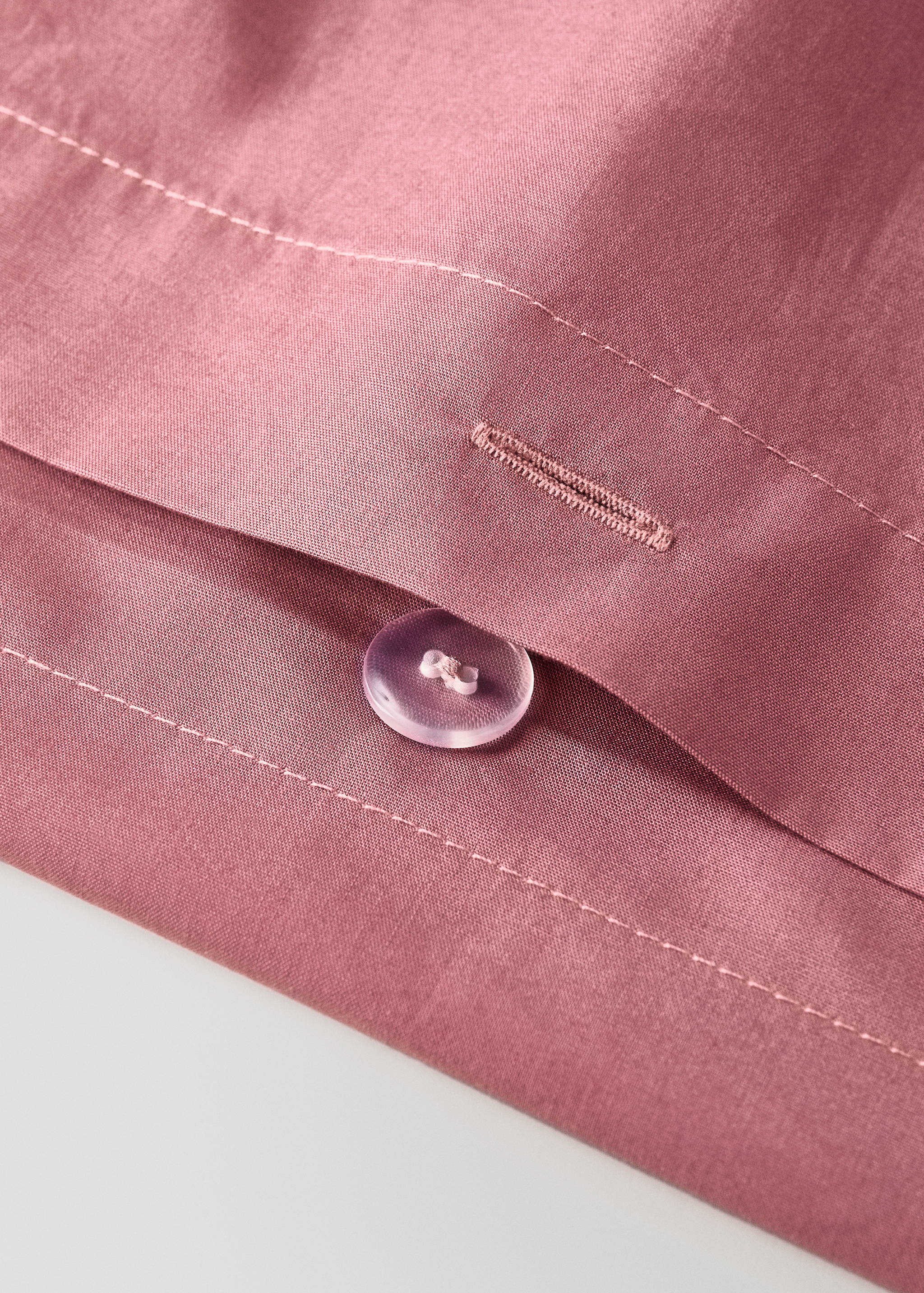 Wendbarer Bettbezug aus Baumwoll-Perkal mit Kontrastpaspel, 90 cm Bett - Detail des Artikels 1