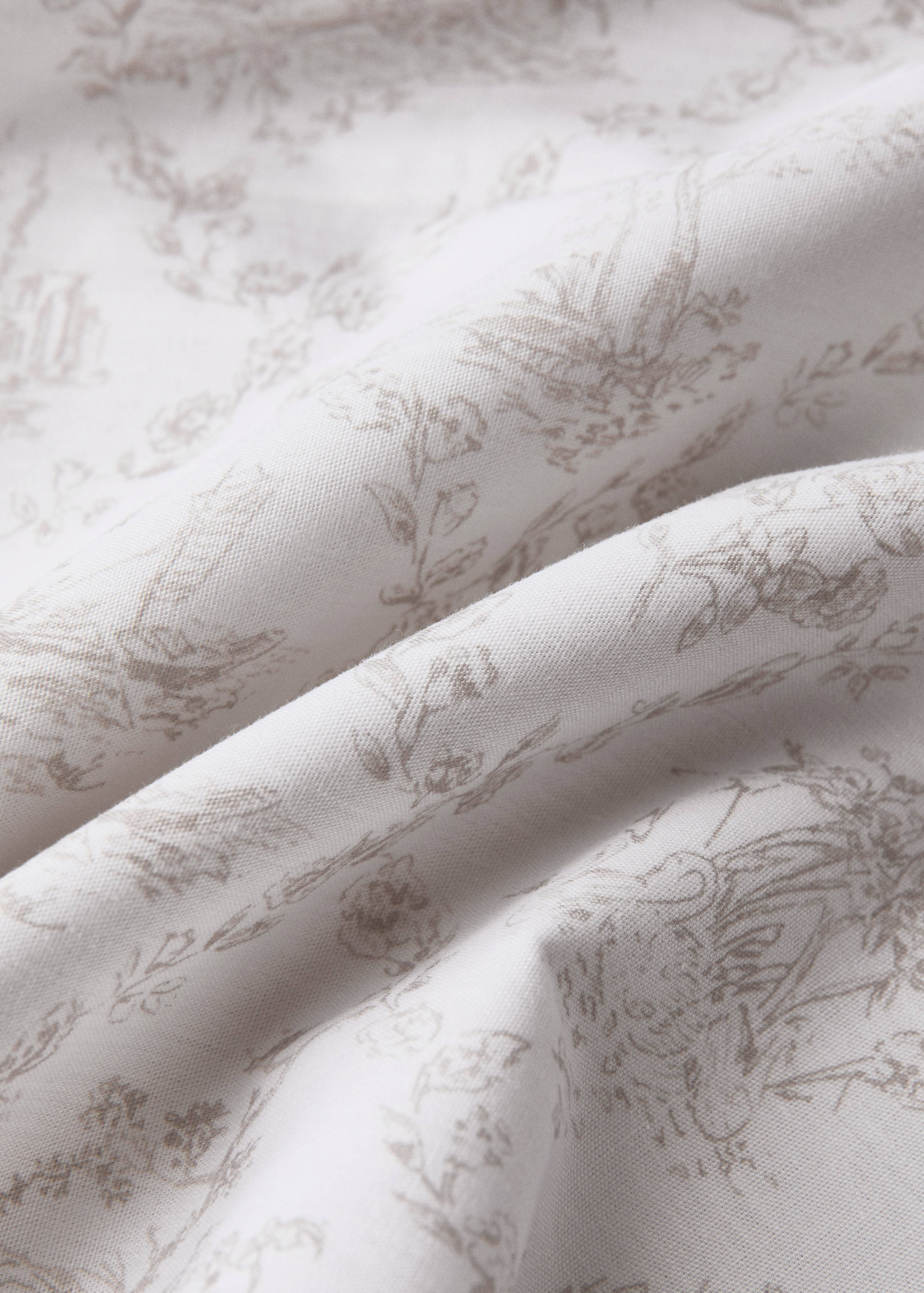 Toile de Jouy percale cotton duvet cover for 90 cm bed - Details of the article 2